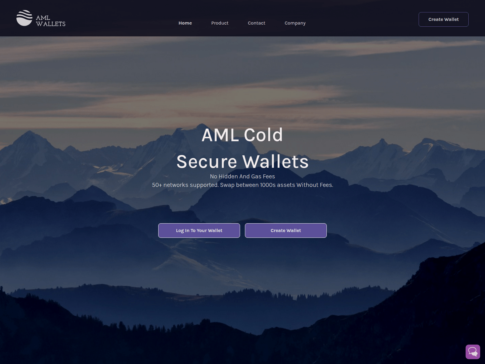Screenshot of amlwallets.io