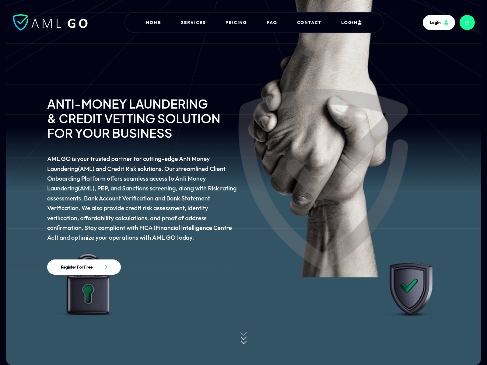 Screenshot of amlgo.co.za