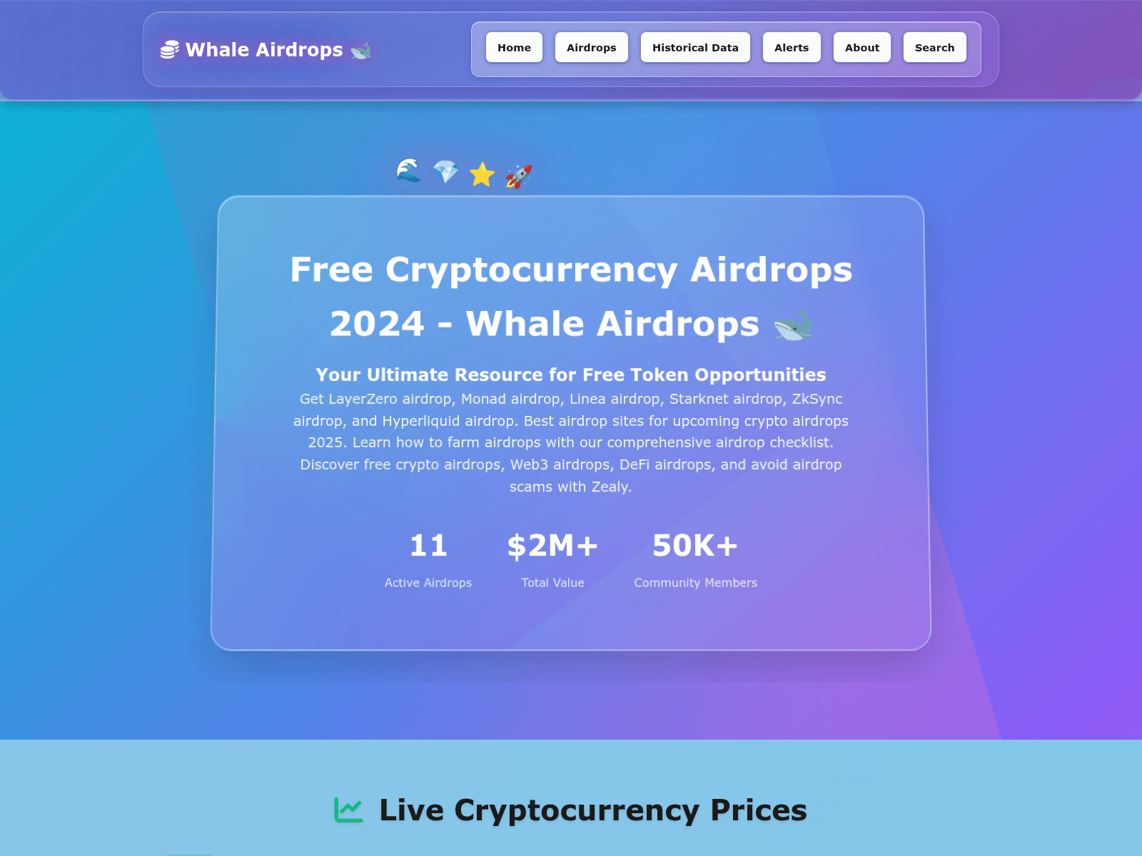Screenshot of www.whaleairdrops.virtulmart.shop