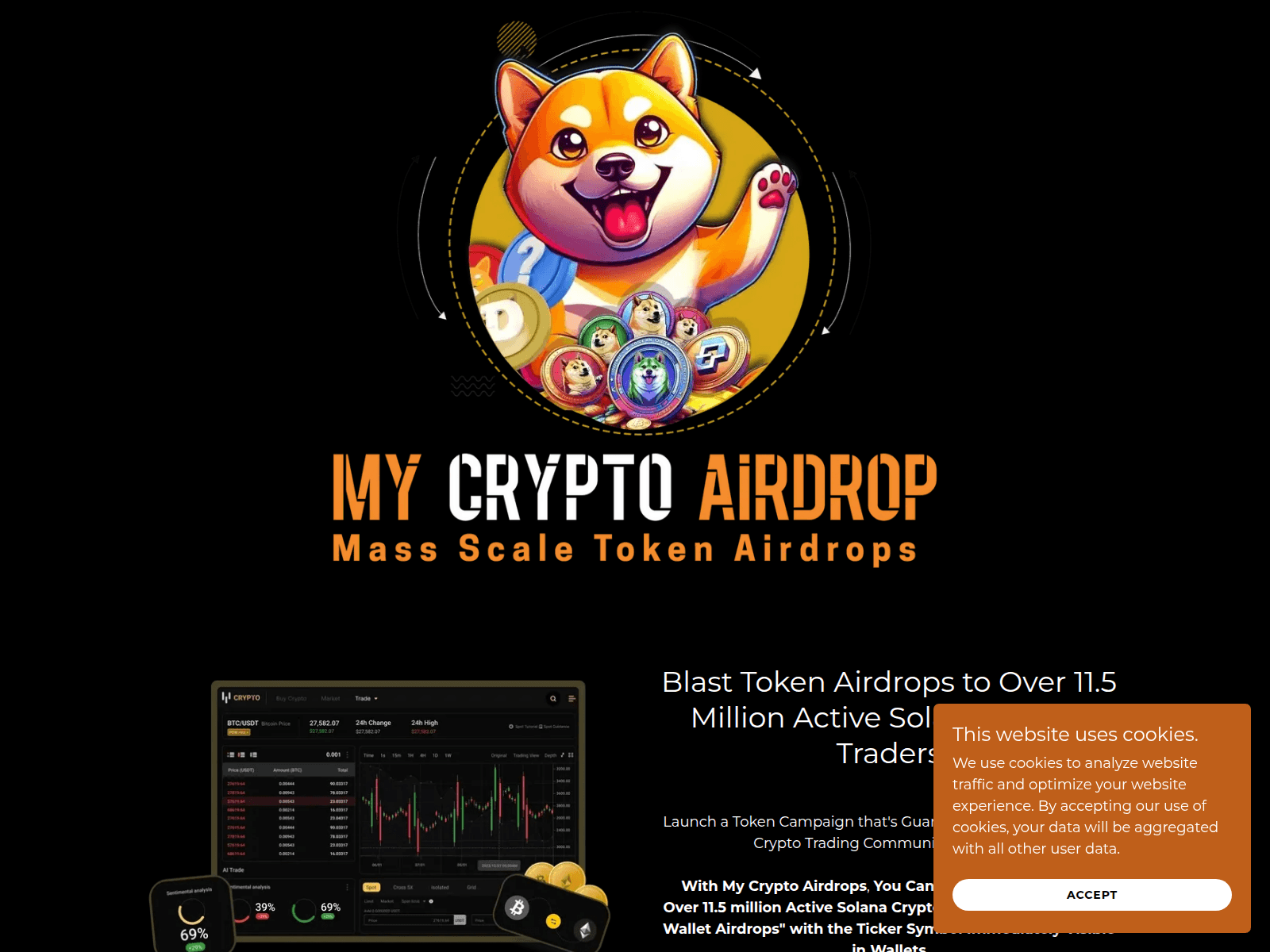 Screenshot of mycryptoairdrop.org