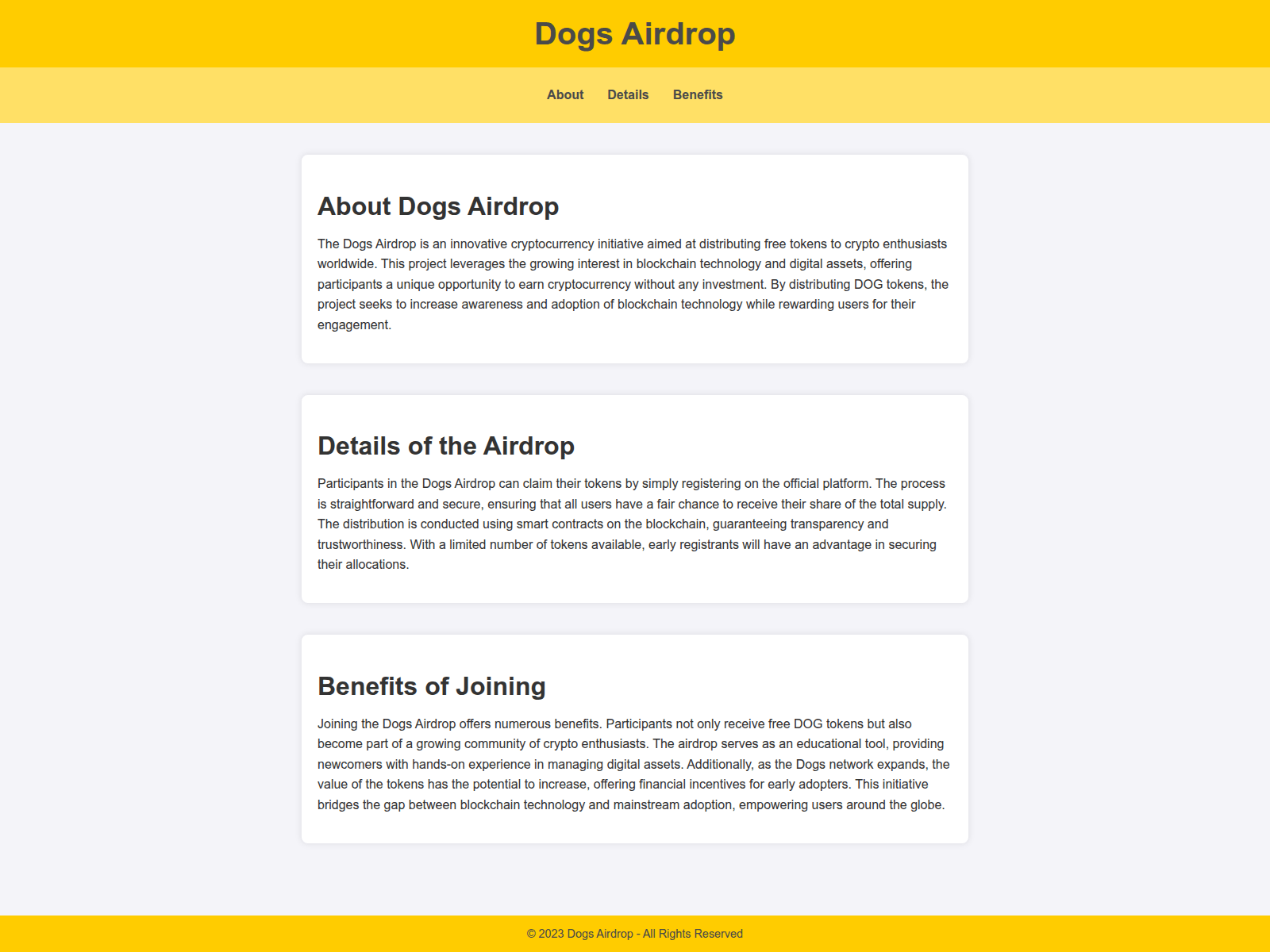 Screenshot of airdrop-dogs.live