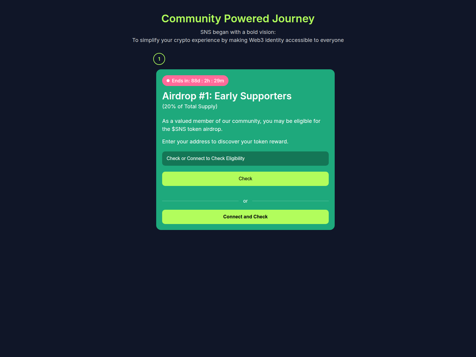 Screenshot of airdropsns.my