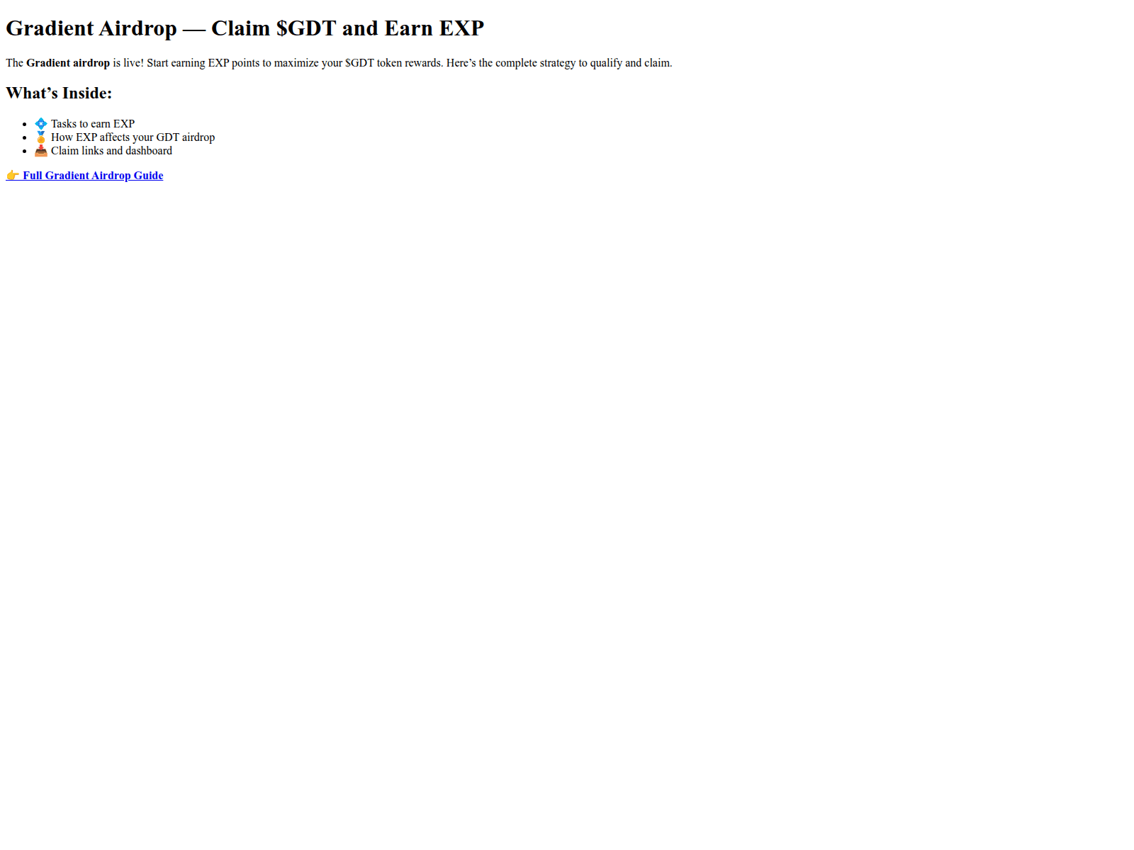 Screenshot of gradient-airdrop-guide.pages.dev