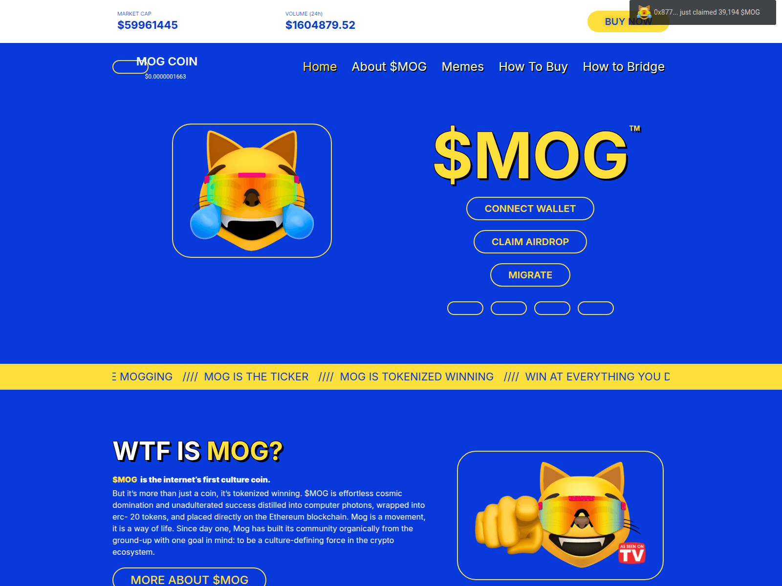 Screenshot of claim-airdroproyco.pages.dev
