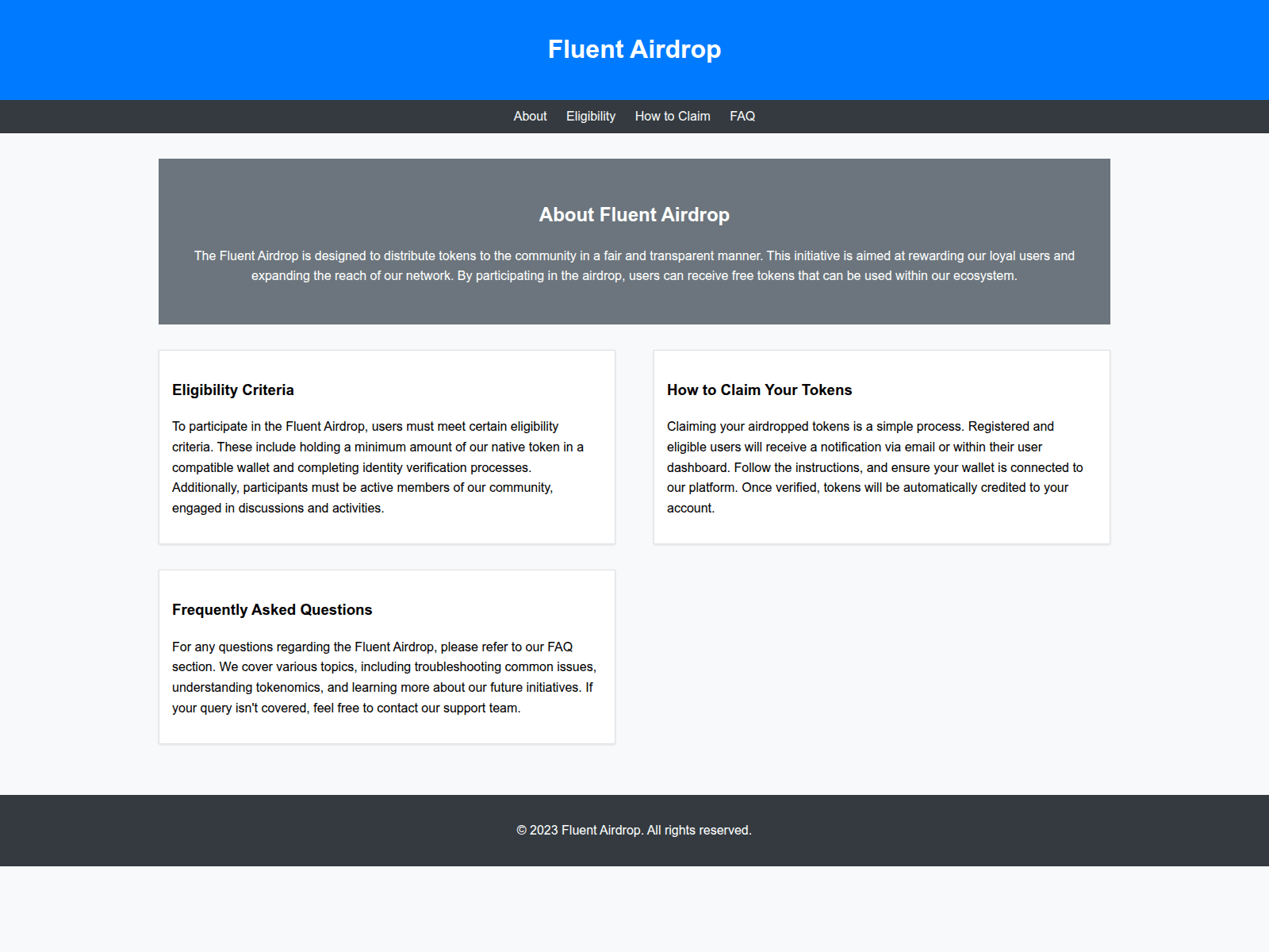 Screenshot of airdropfluent.live