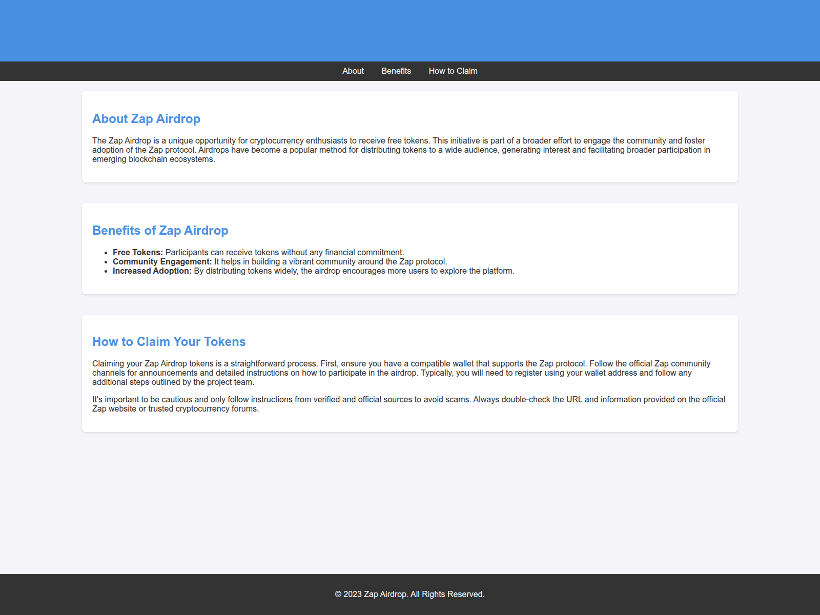 Screenshot of airdropzap.live