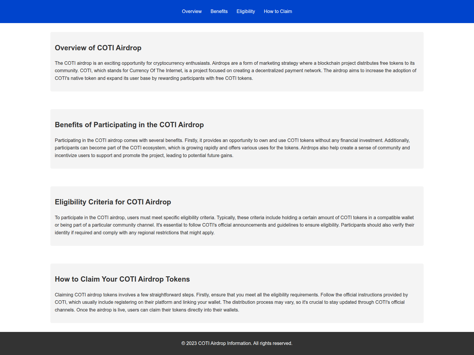 Screenshot of airdropcoti.live