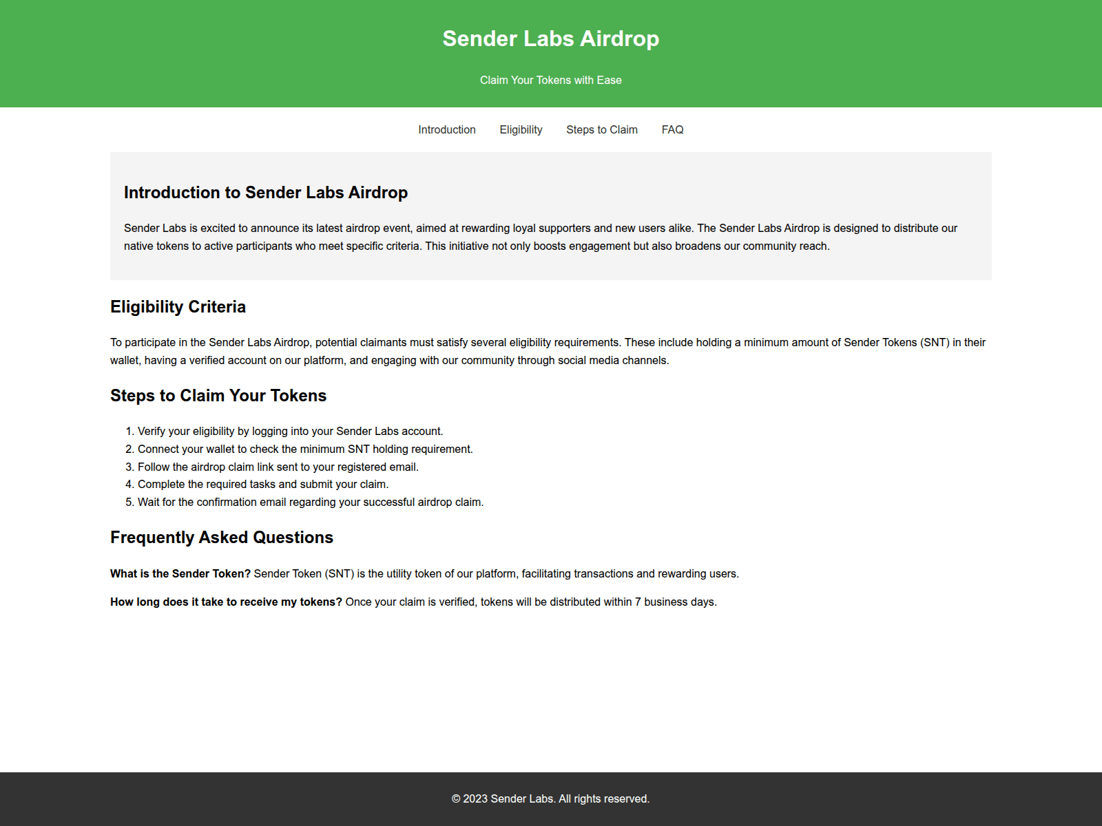 Screenshot of airdropsenderlabs.live