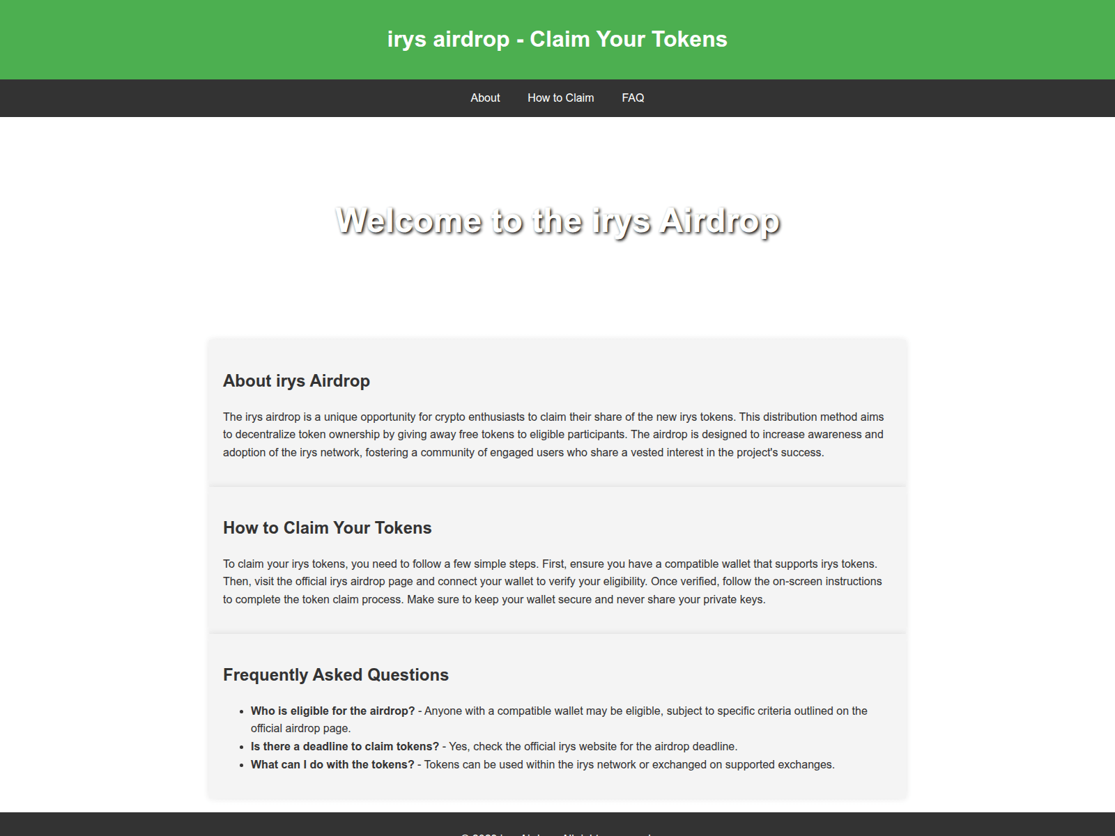 Screenshot of airdropirys.live