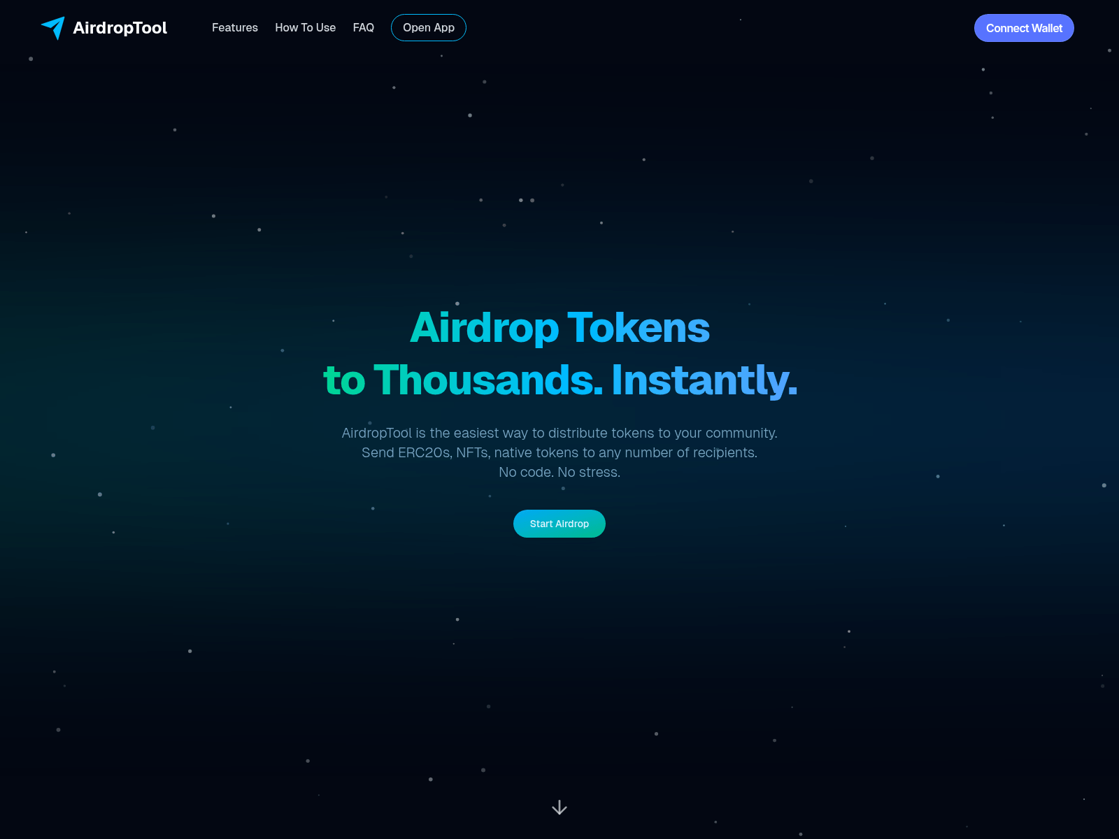 Screenshot of airdroptool.dev