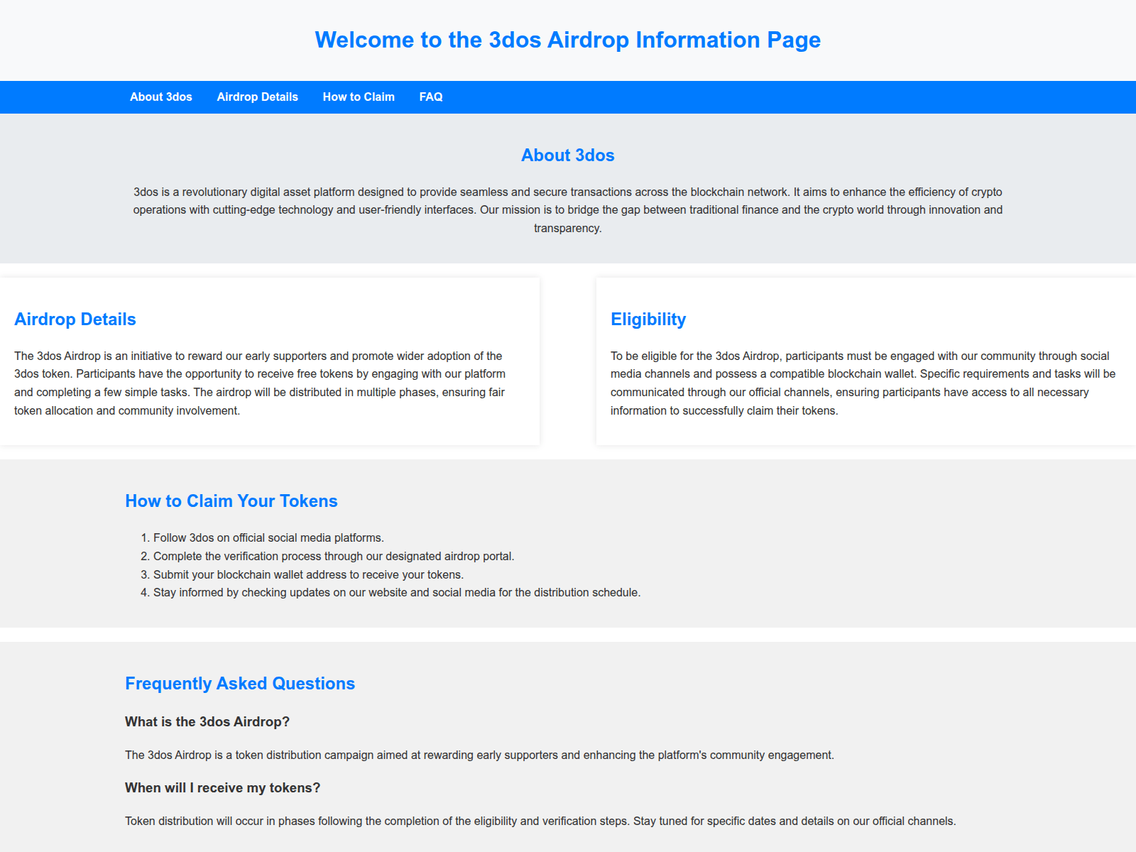Screenshot of airdrop3dos.live