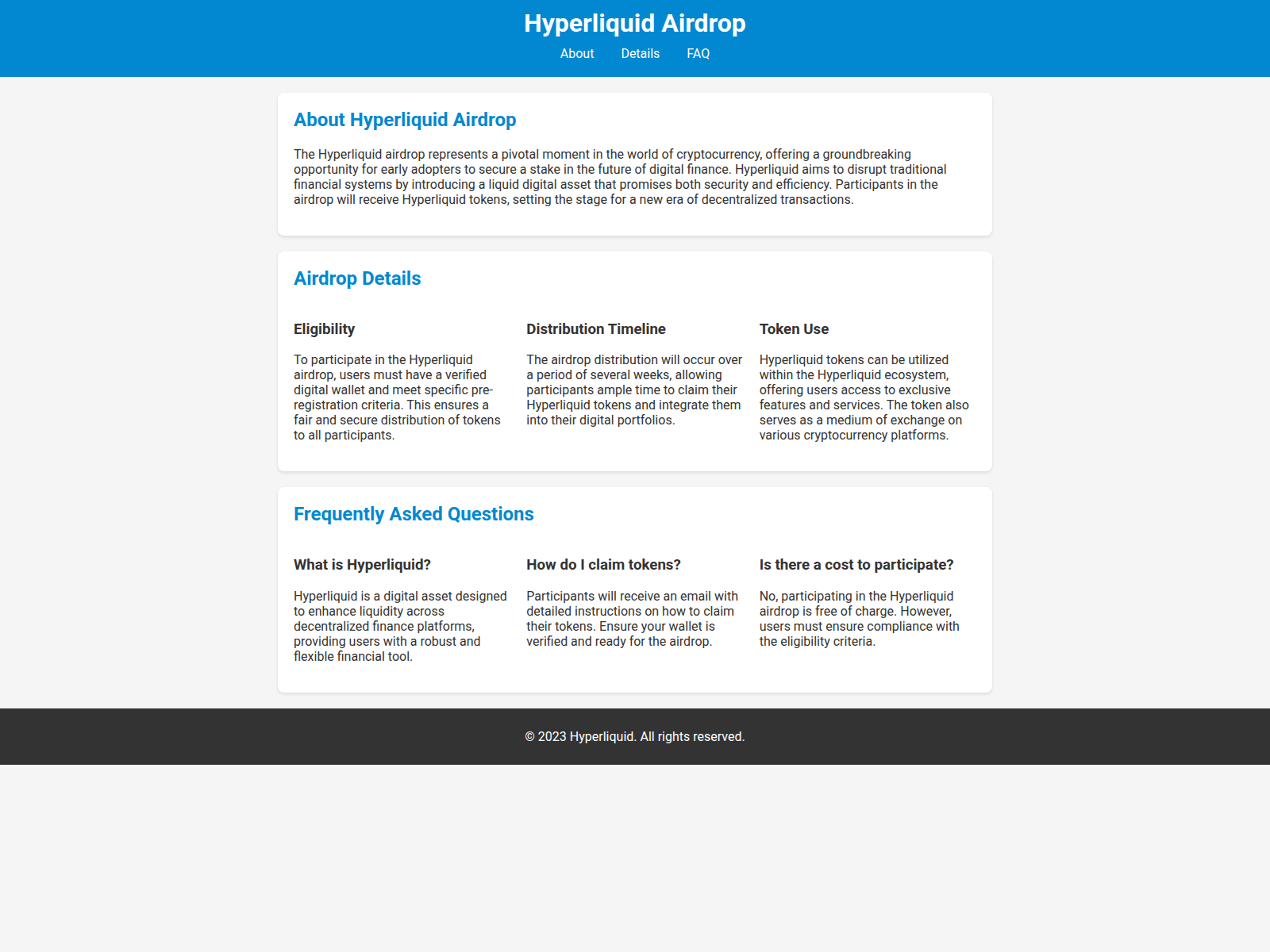 Screenshot of airdrophyperliqiud.live