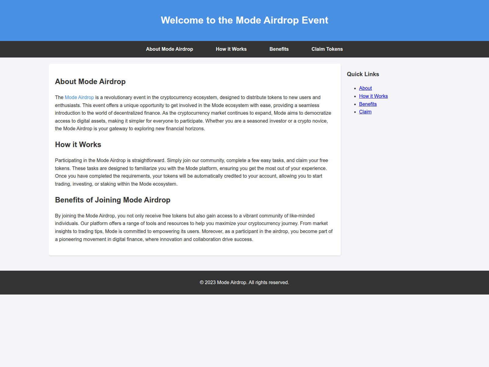 Screenshot of modde-airdrop.live
