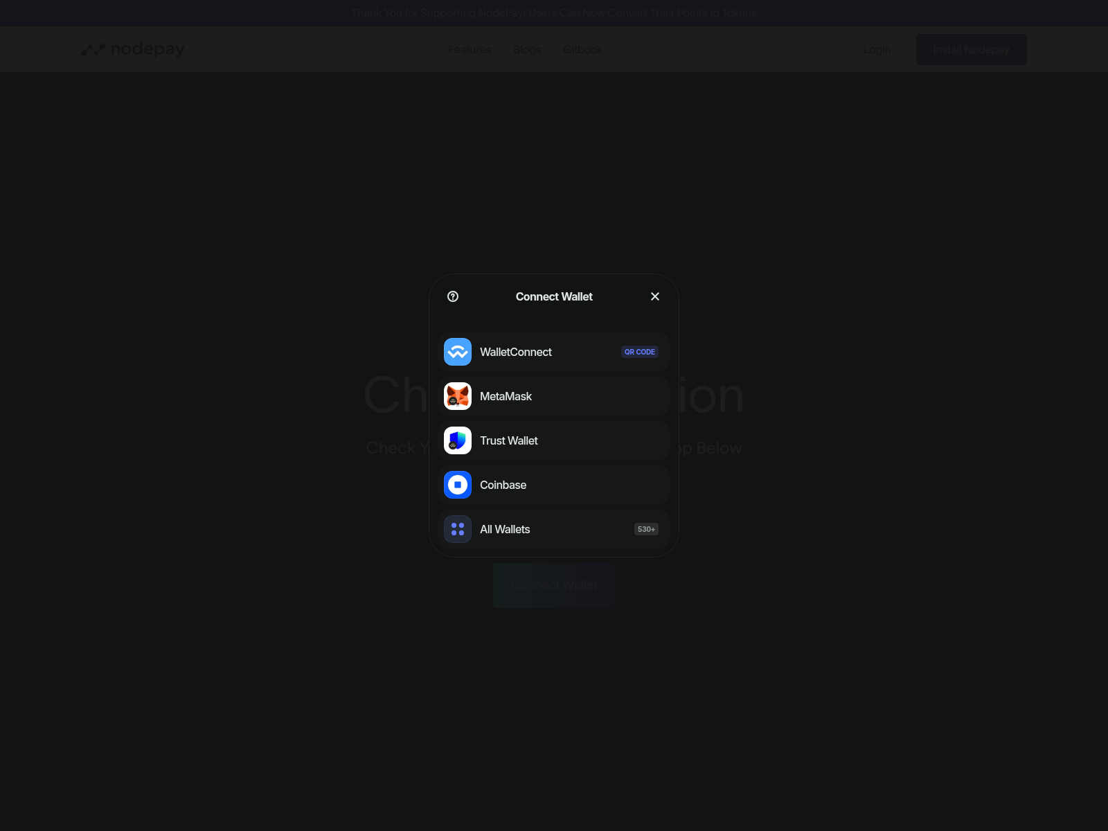 Screenshot of claim-nodepay-airdrop.pages.dev