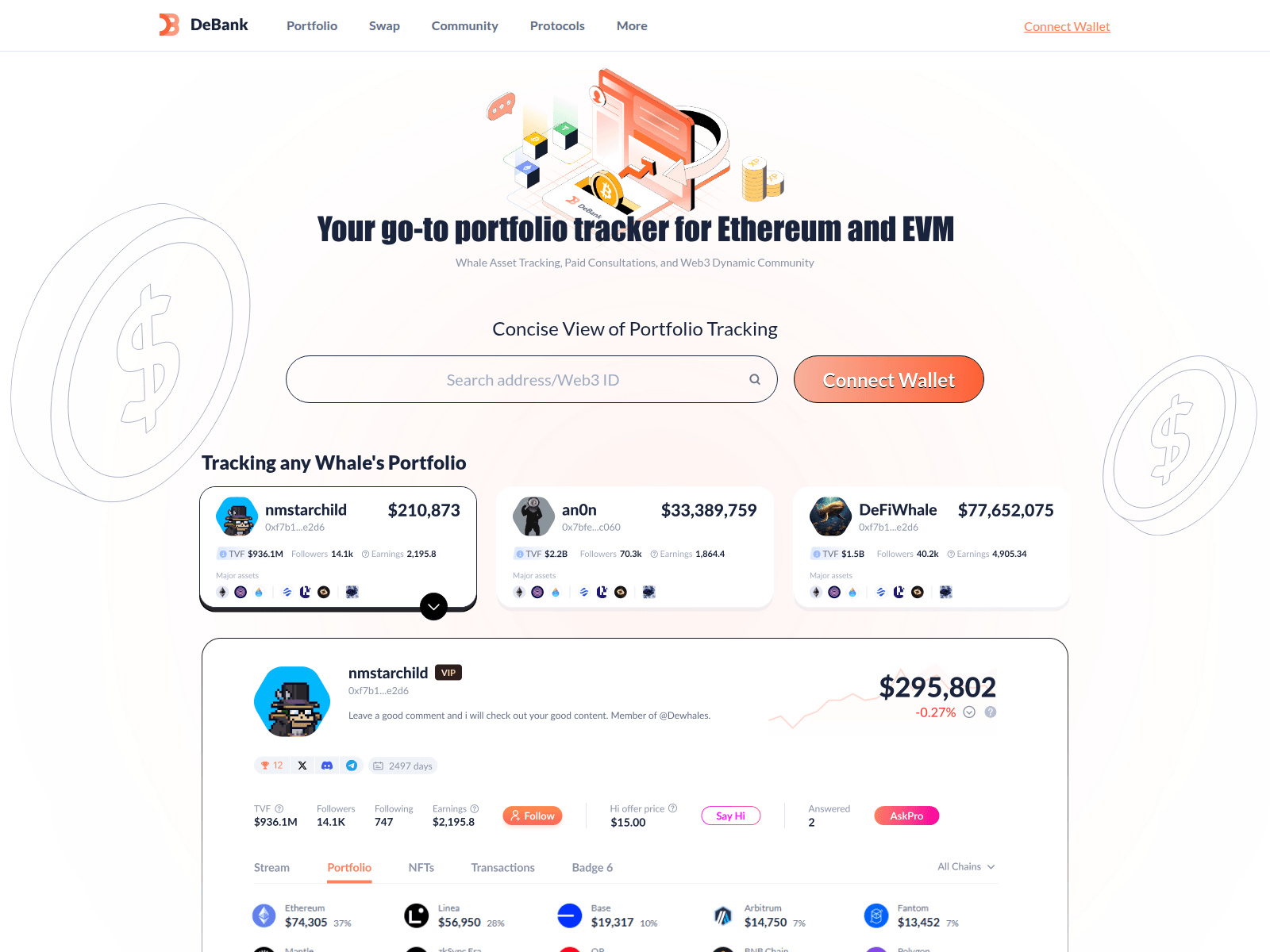 Forensic screenshot of de-bank.run