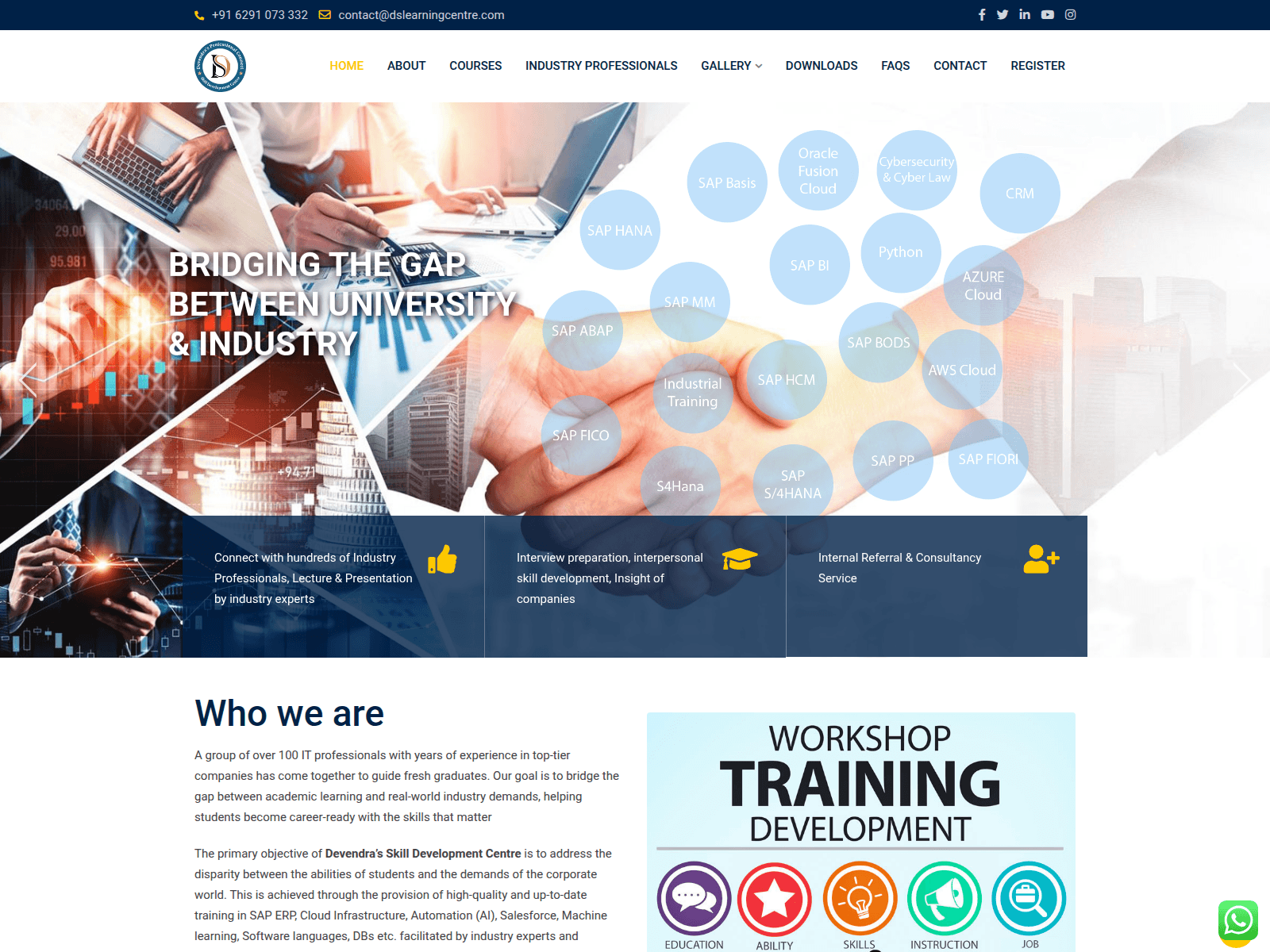 Screenshot of dslearningcentre.com
