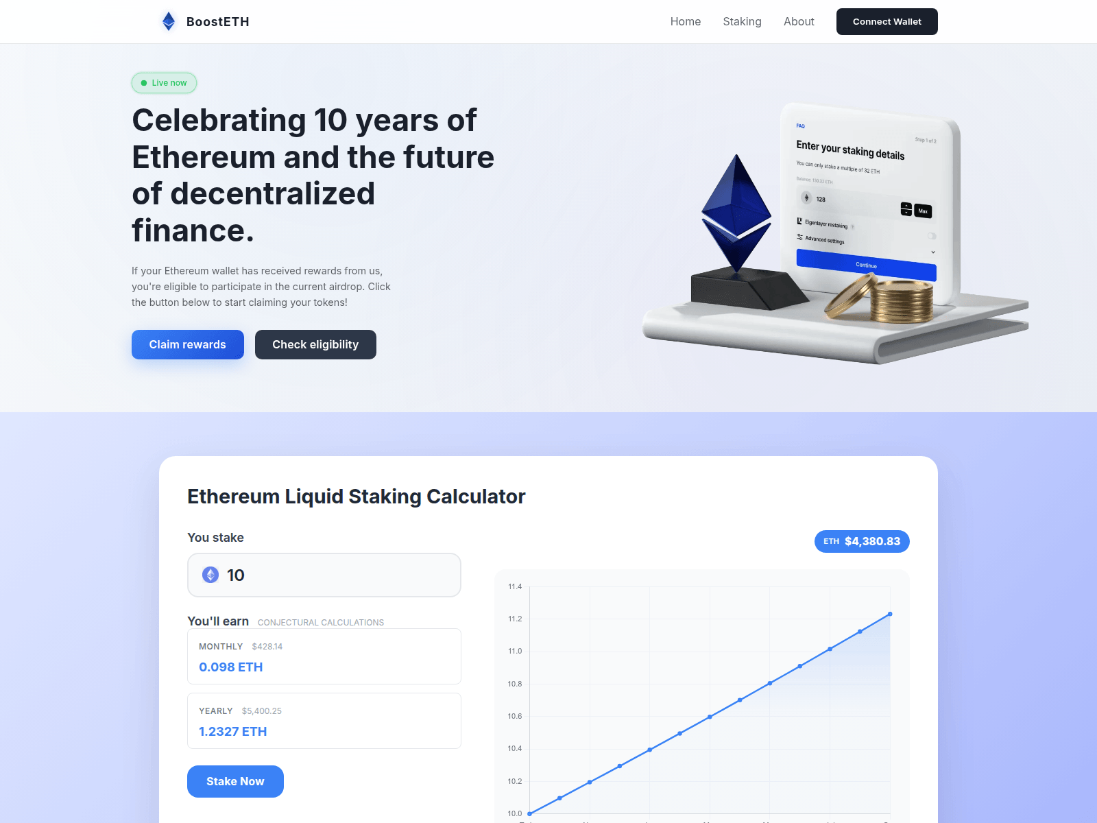 Screenshot of get-boosteth.com
