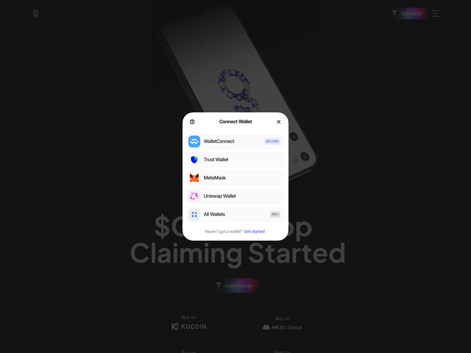 Forensic screenshot of grindery-claim.com