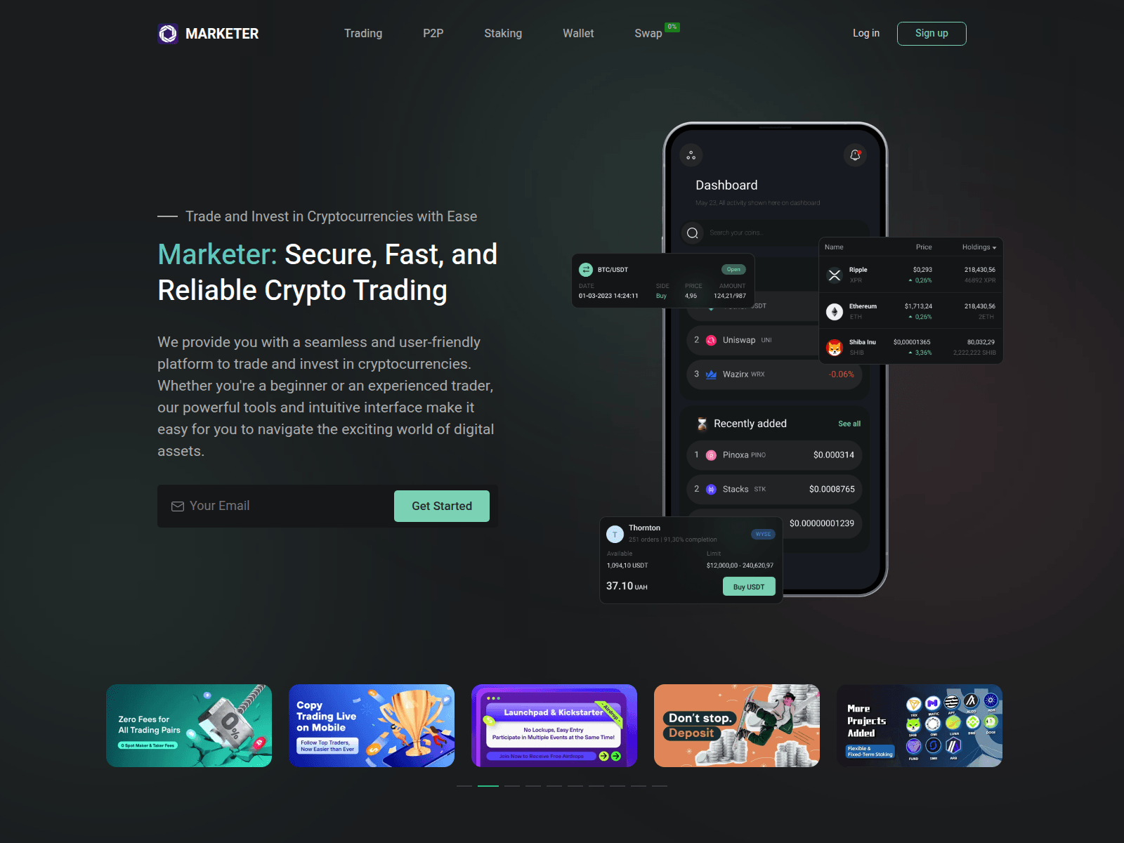 Screenshot of coinhederas.com
