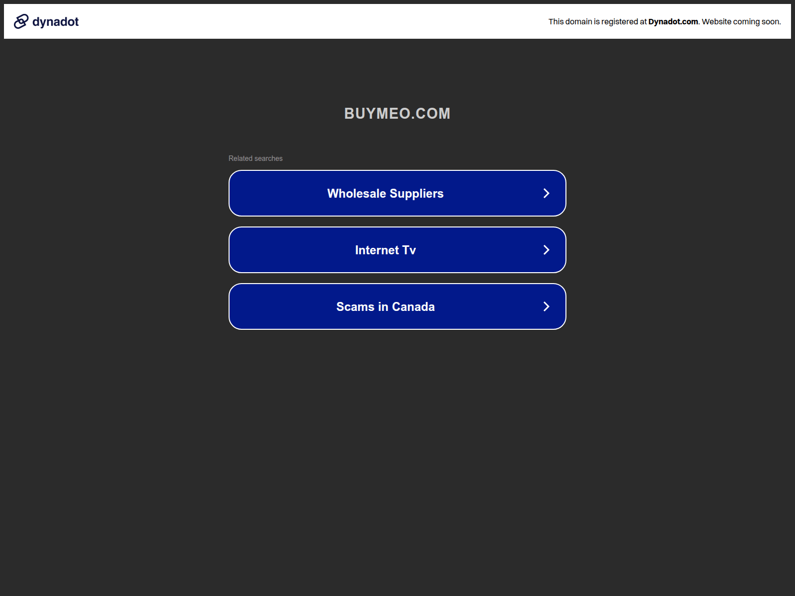 Screenshot of buymeo.com
