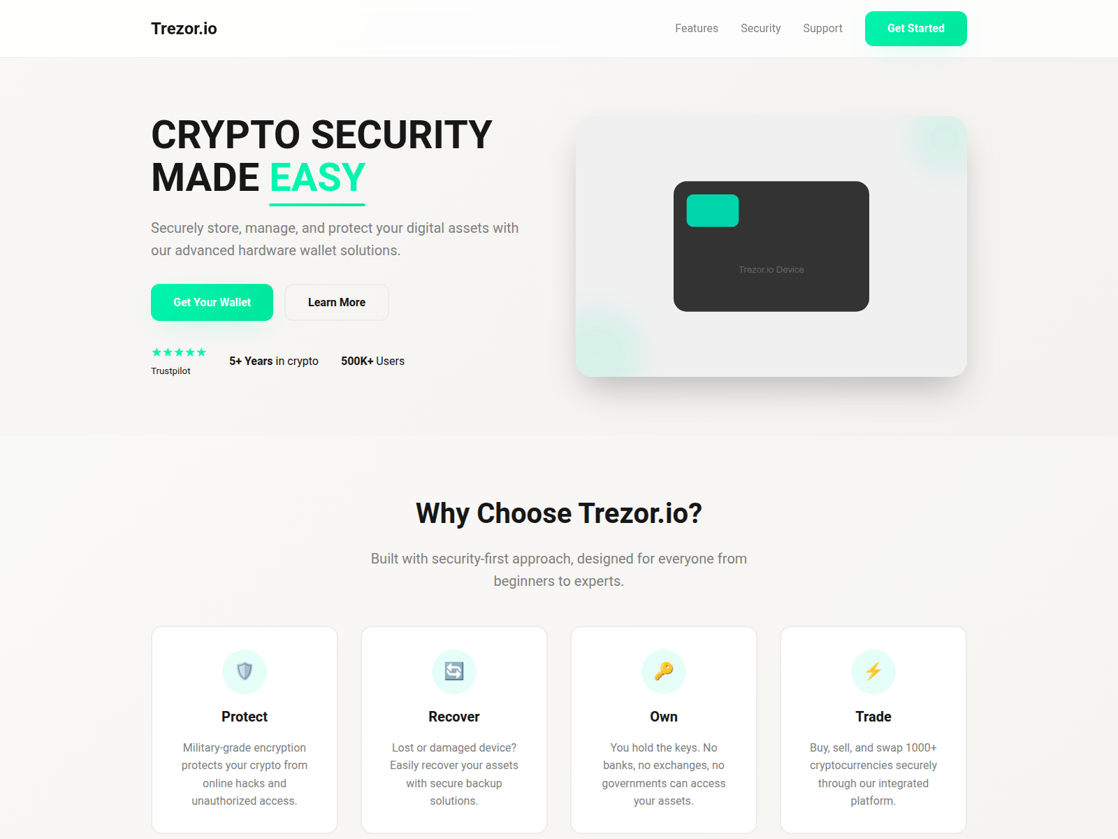 Screenshot of trezor-devie-io.pages.dev