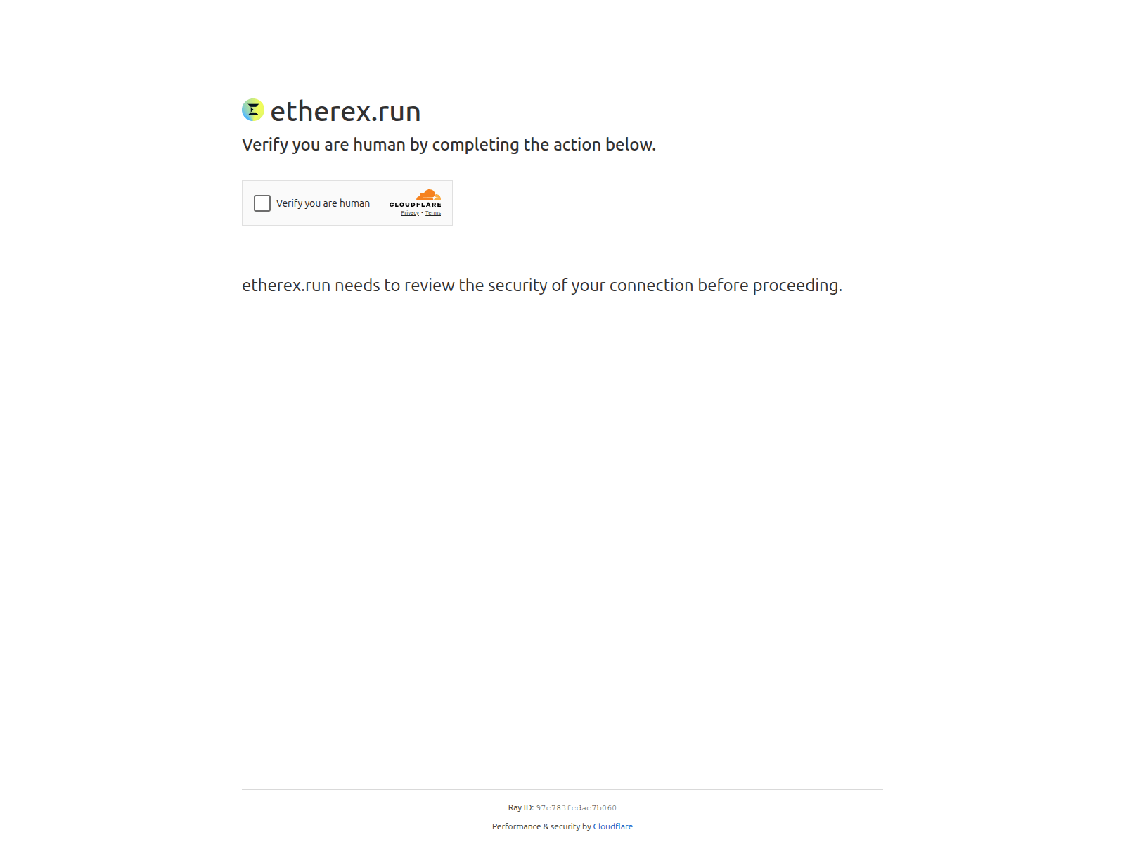 Forensic screenshot of etherex.run