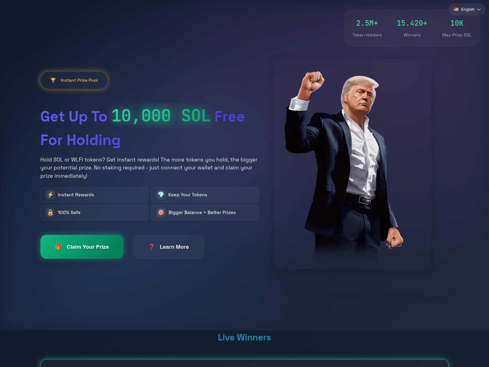 Screenshot of wlfibot.live
