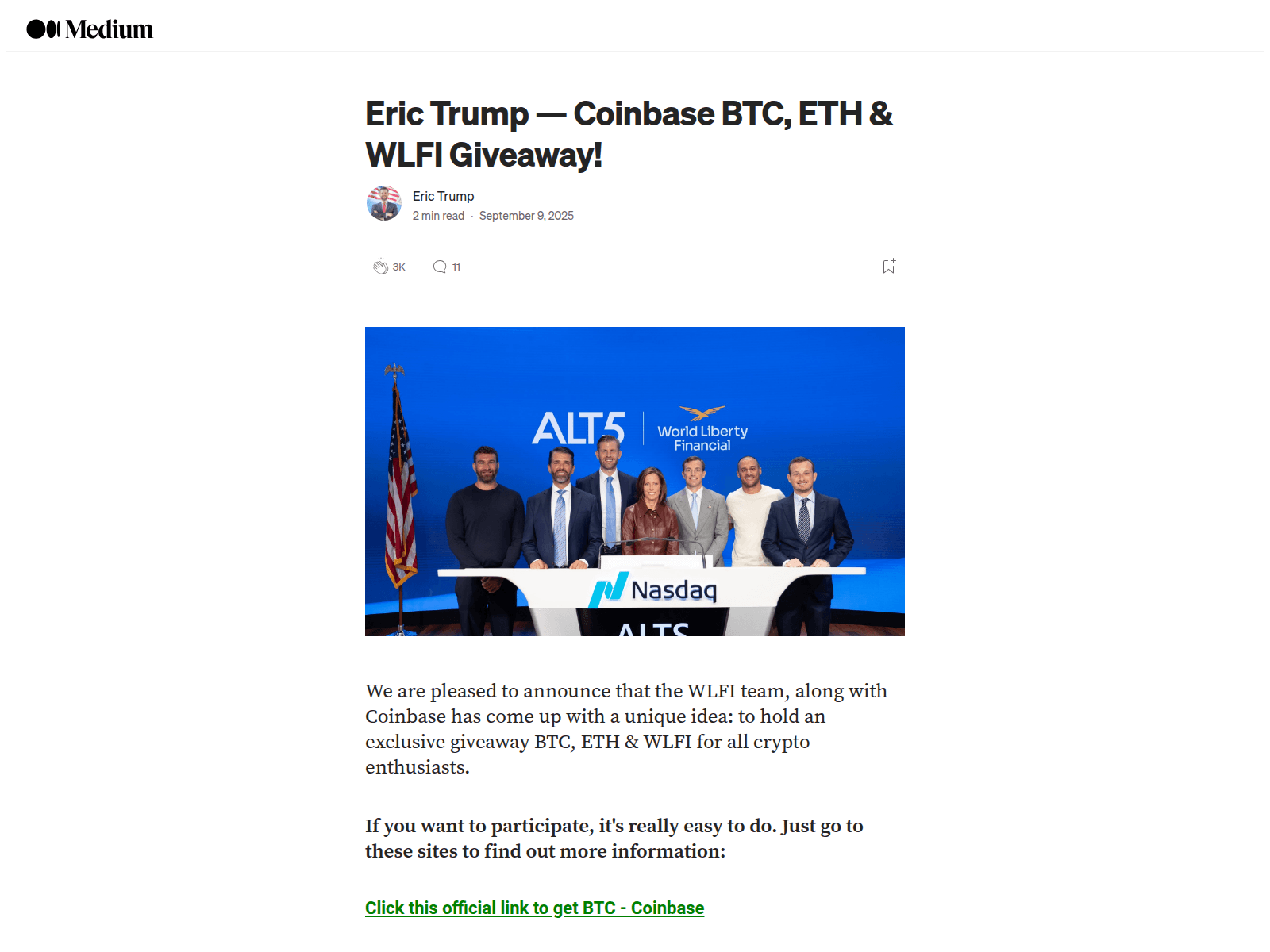 Screenshot of www.erictrump-wlfi.info