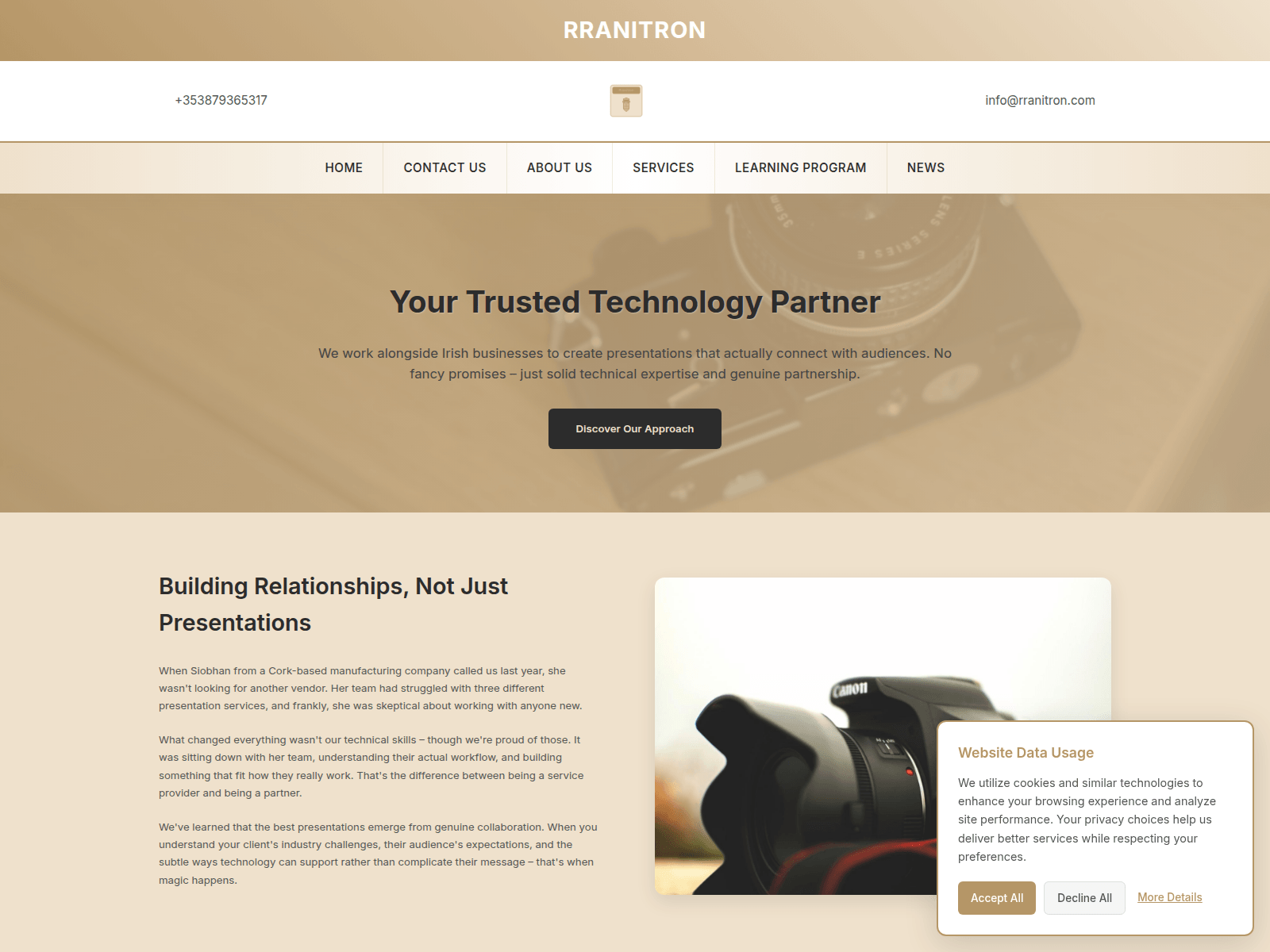 Screenshot of arivesonat.it.com