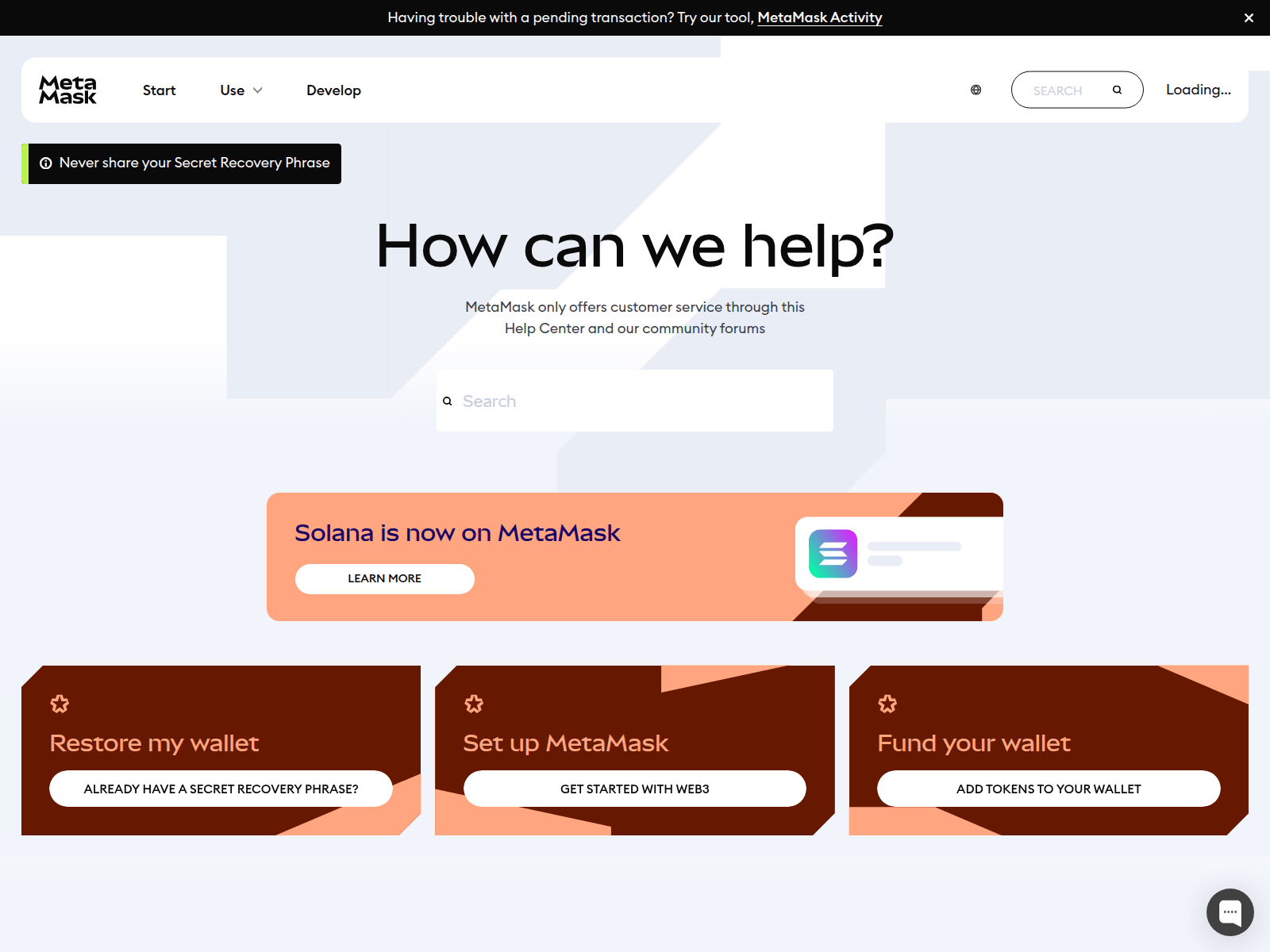 Screenshot of metamasks.pages.dev
