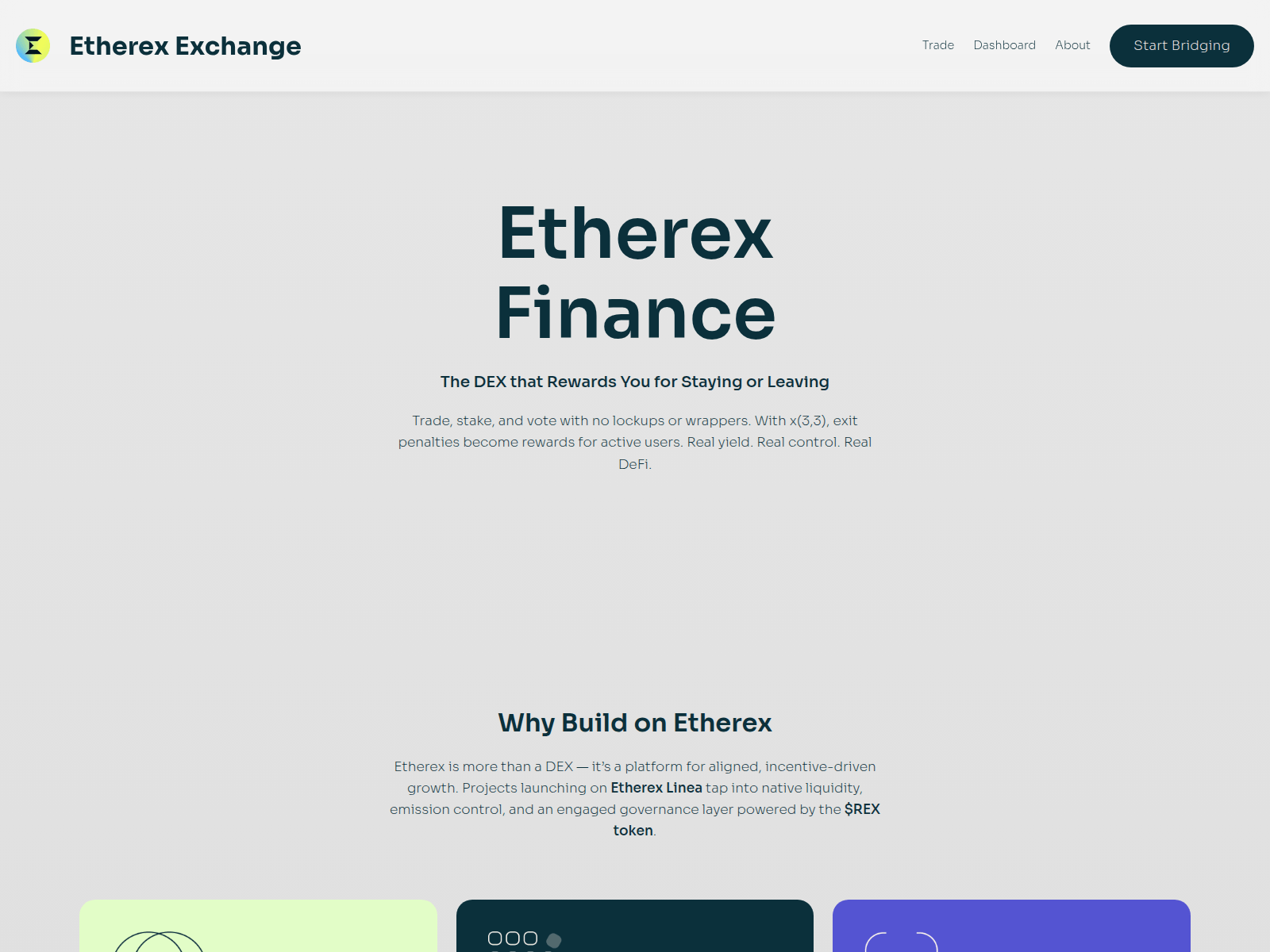 Forensic screenshot of etherex.financial