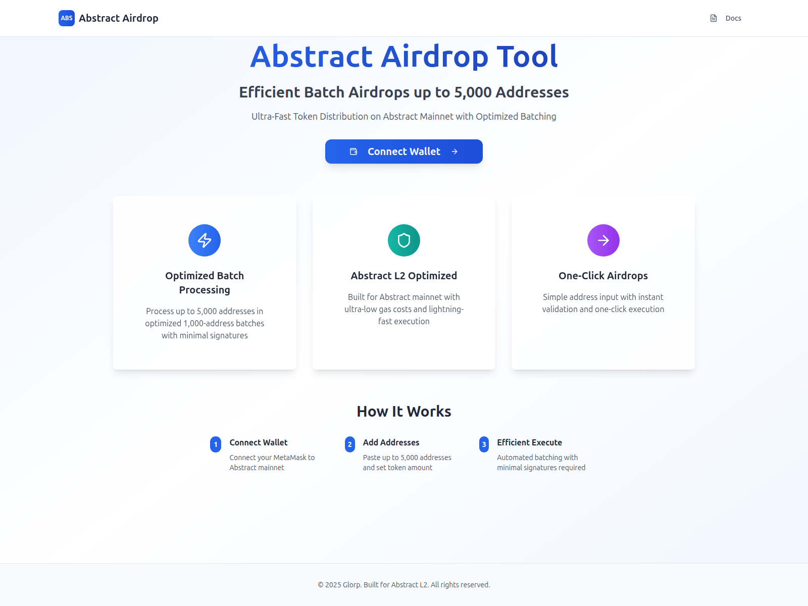 Screenshot of abstractairdrop.xyz