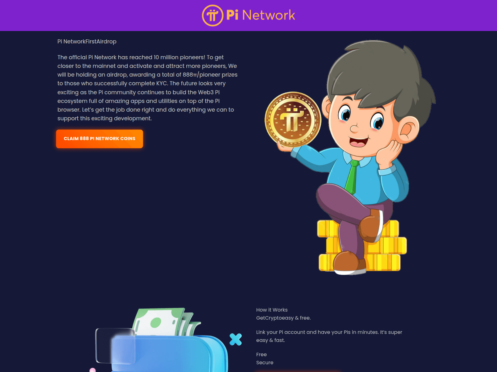 Screenshot of pi-netairdrop.com