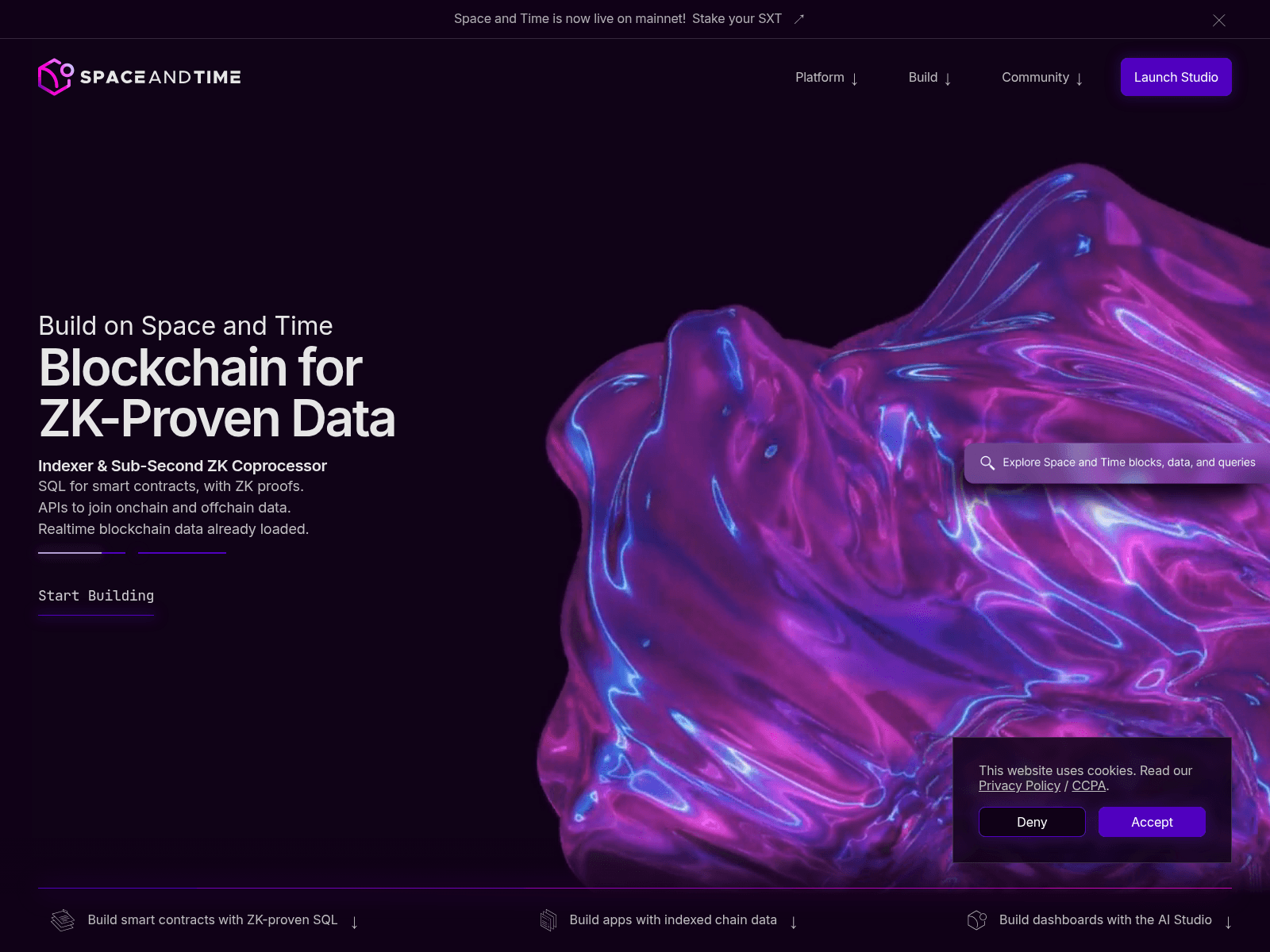 Screenshot of sxt-airdrop-checkin-app.pages.dev