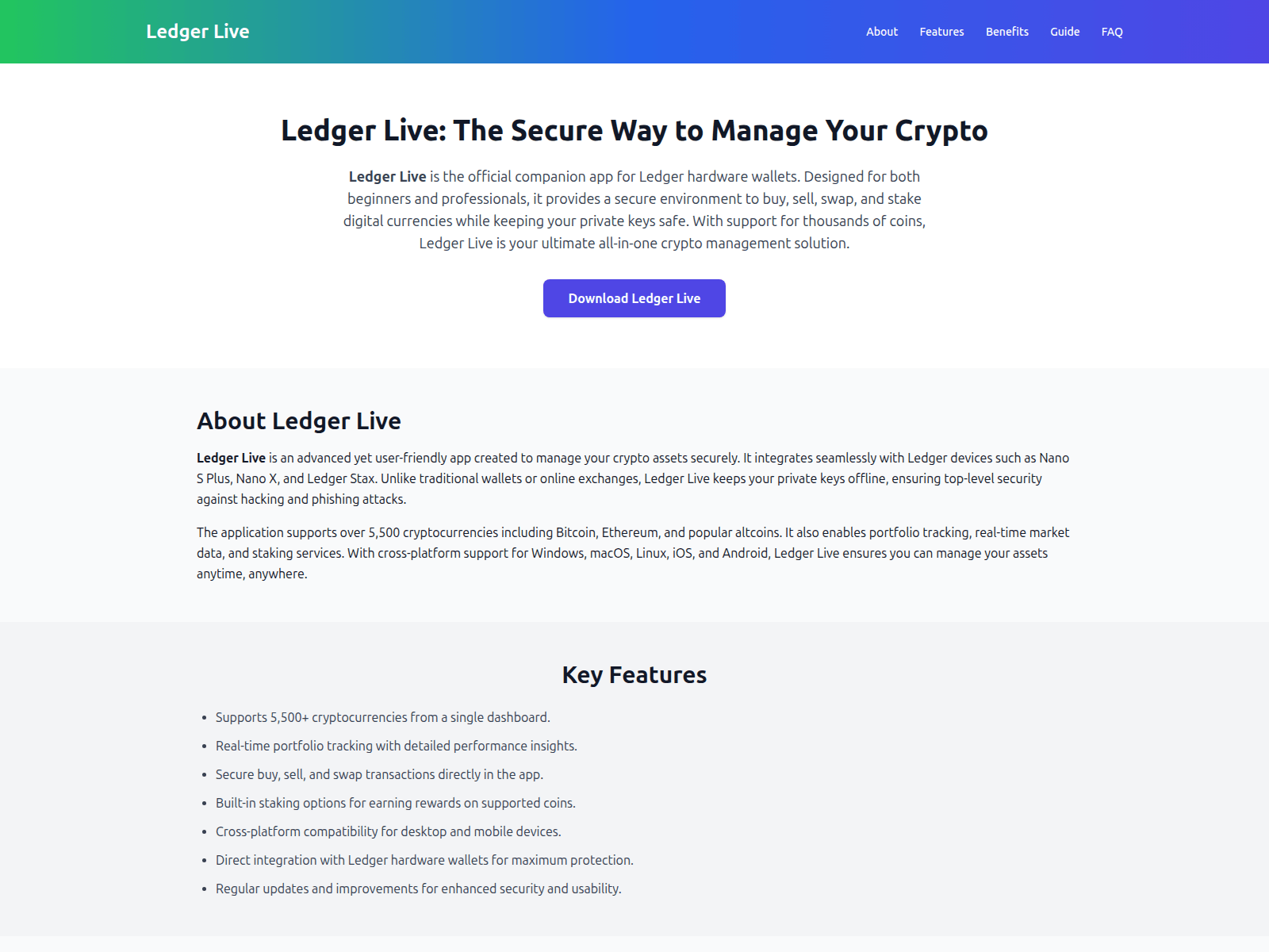 Screenshot of uss-ledger-live.pages.dev