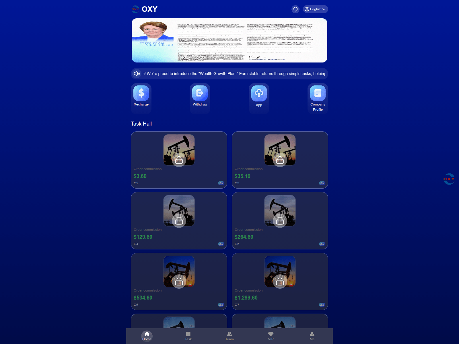 Screenshot of www.goldusdt.vip