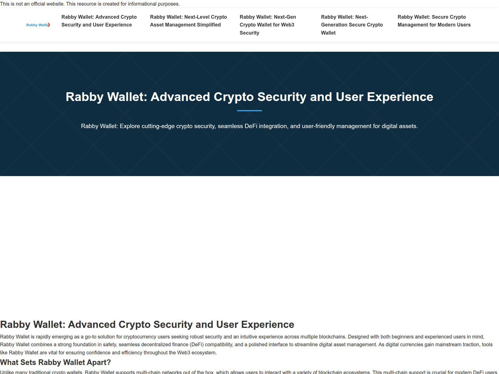 Screenshot of app.web-rabby.to