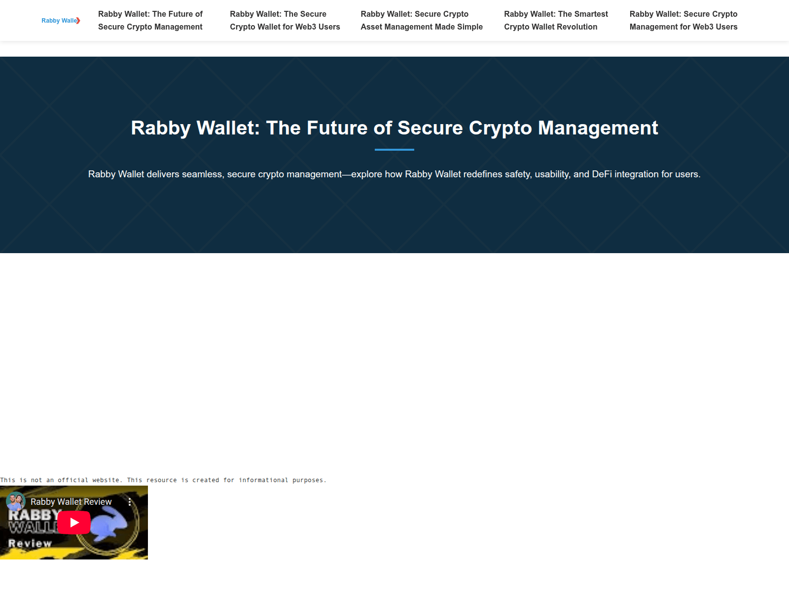 Screenshot of web-rabby.to