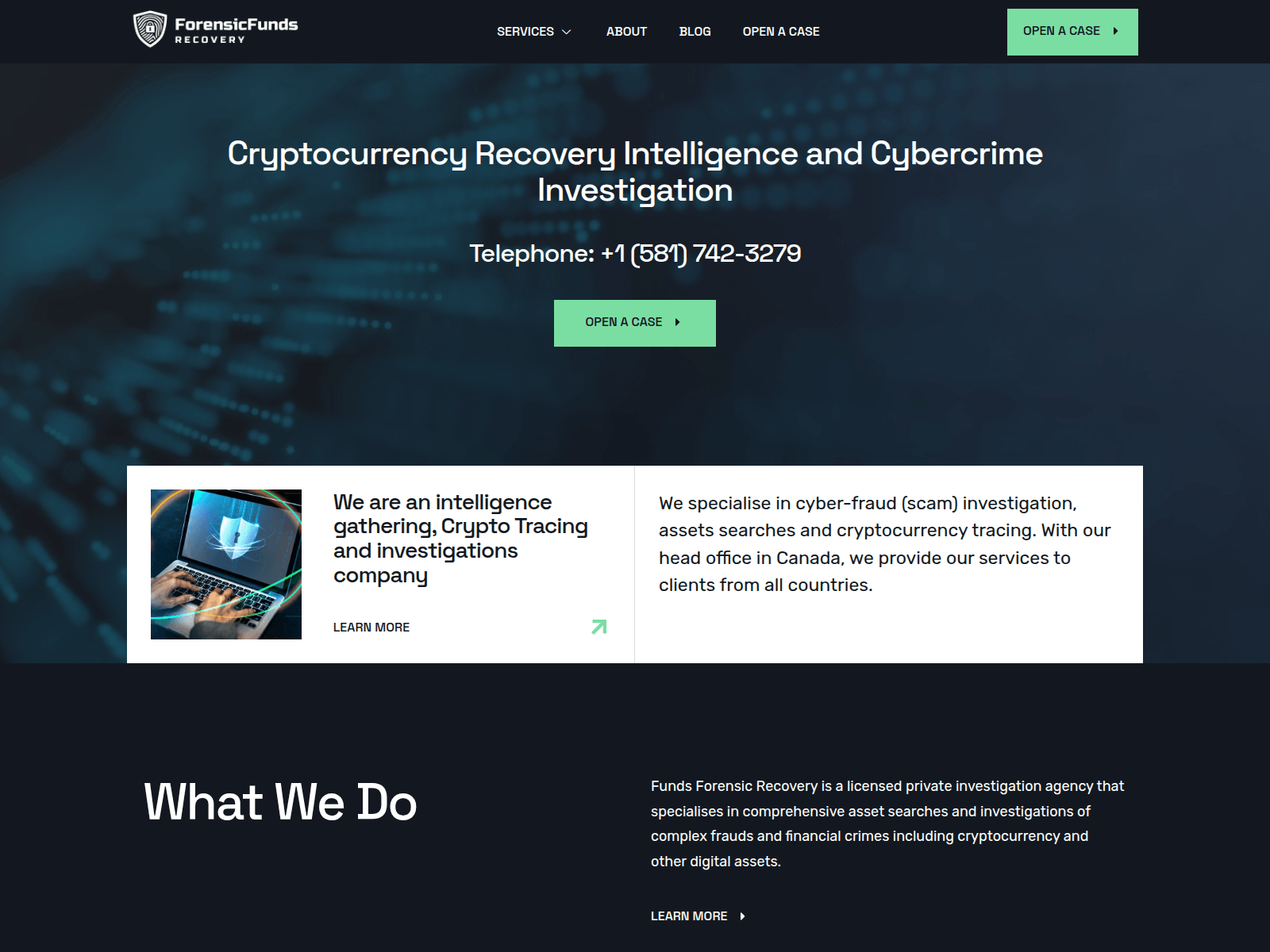 Screenshot of global-fundsrecovery.com