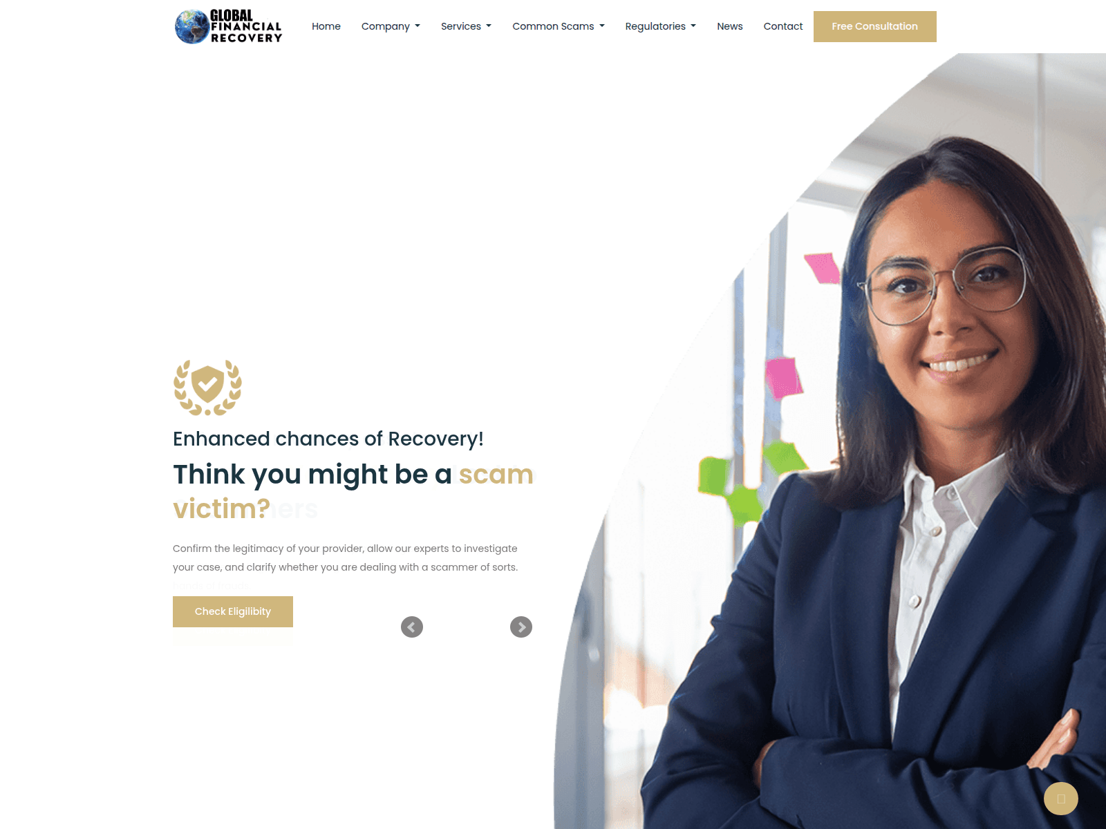 Screenshot of globalfinrecovery.com