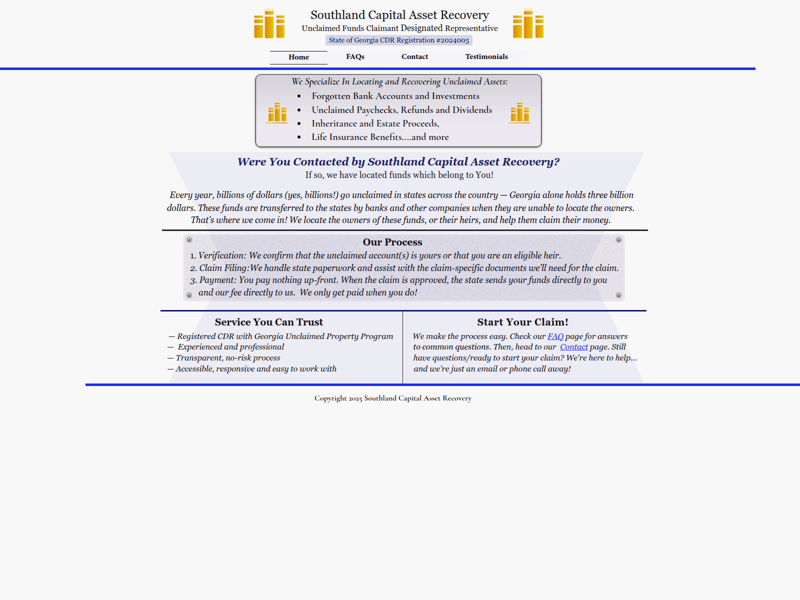 Forensic screenshot of scassetrecovery.com