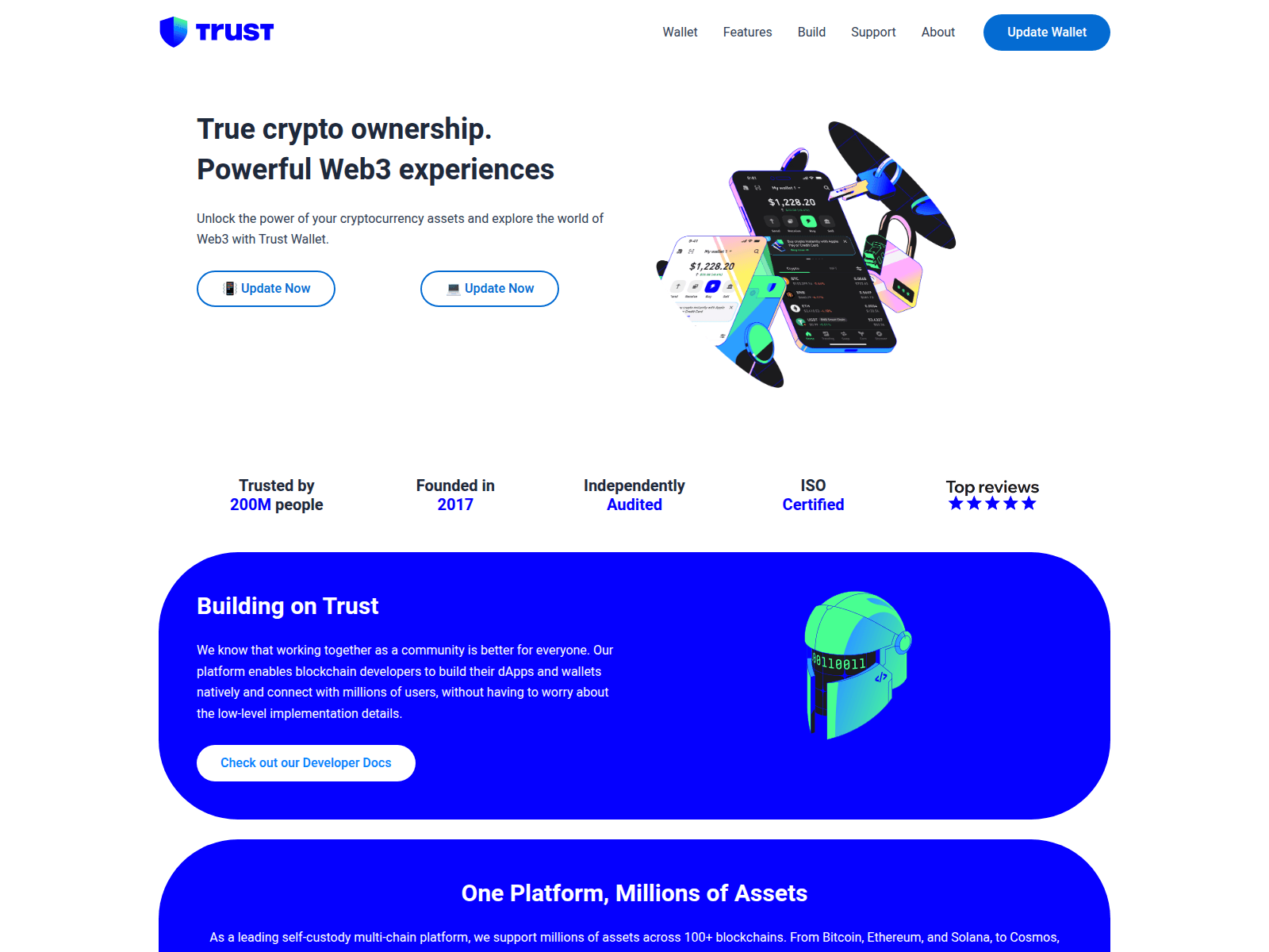 Screenshot of trustwallet.walletaccountupdate.com
