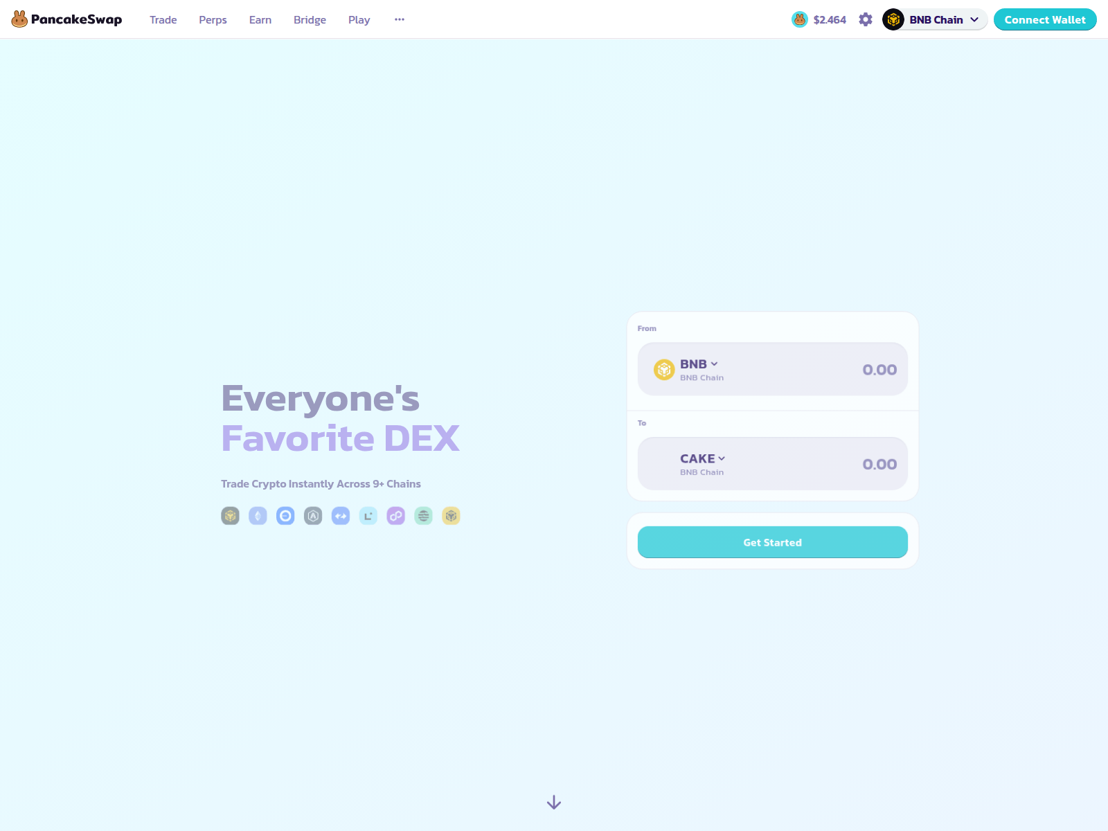 Screenshot of pancakeswap.cam