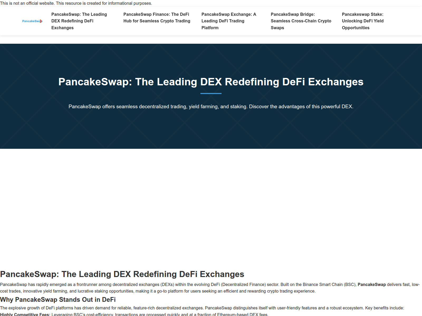 Screenshot of app.web-pancakeswap.to