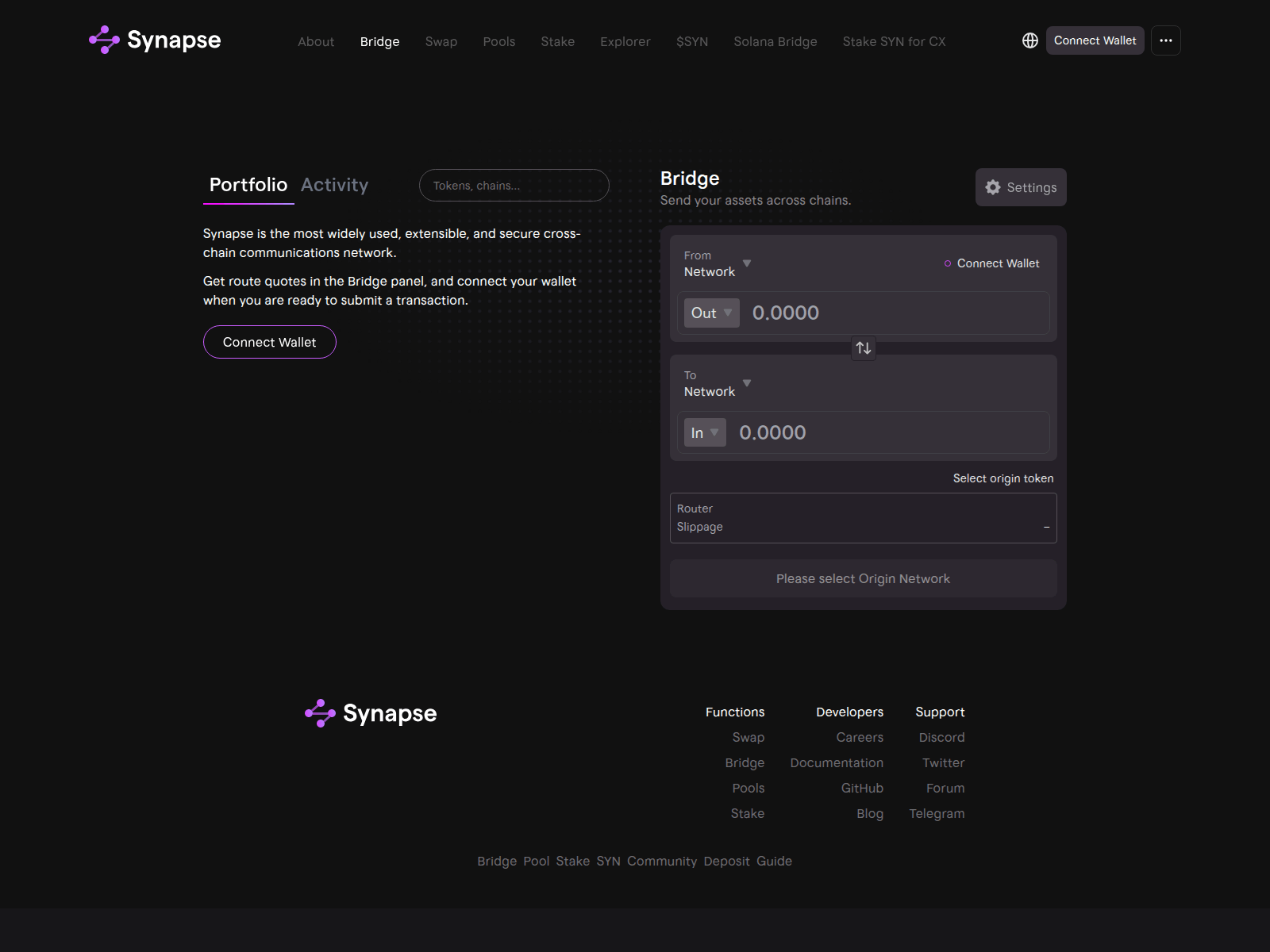 Screenshot of synapseprotocol.lat