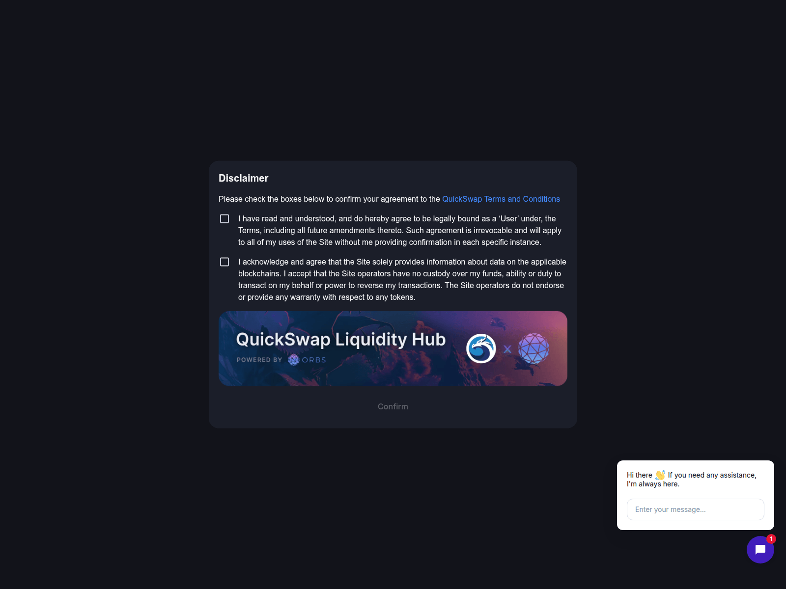 Screenshot of quickswap.exchange-web-defi-referral.life
