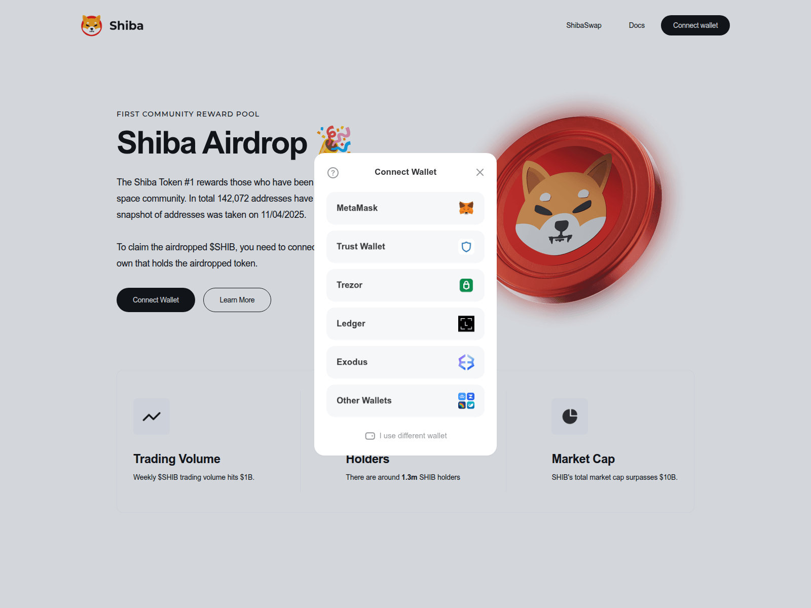 Screenshot of shibatoken-dashboard.org