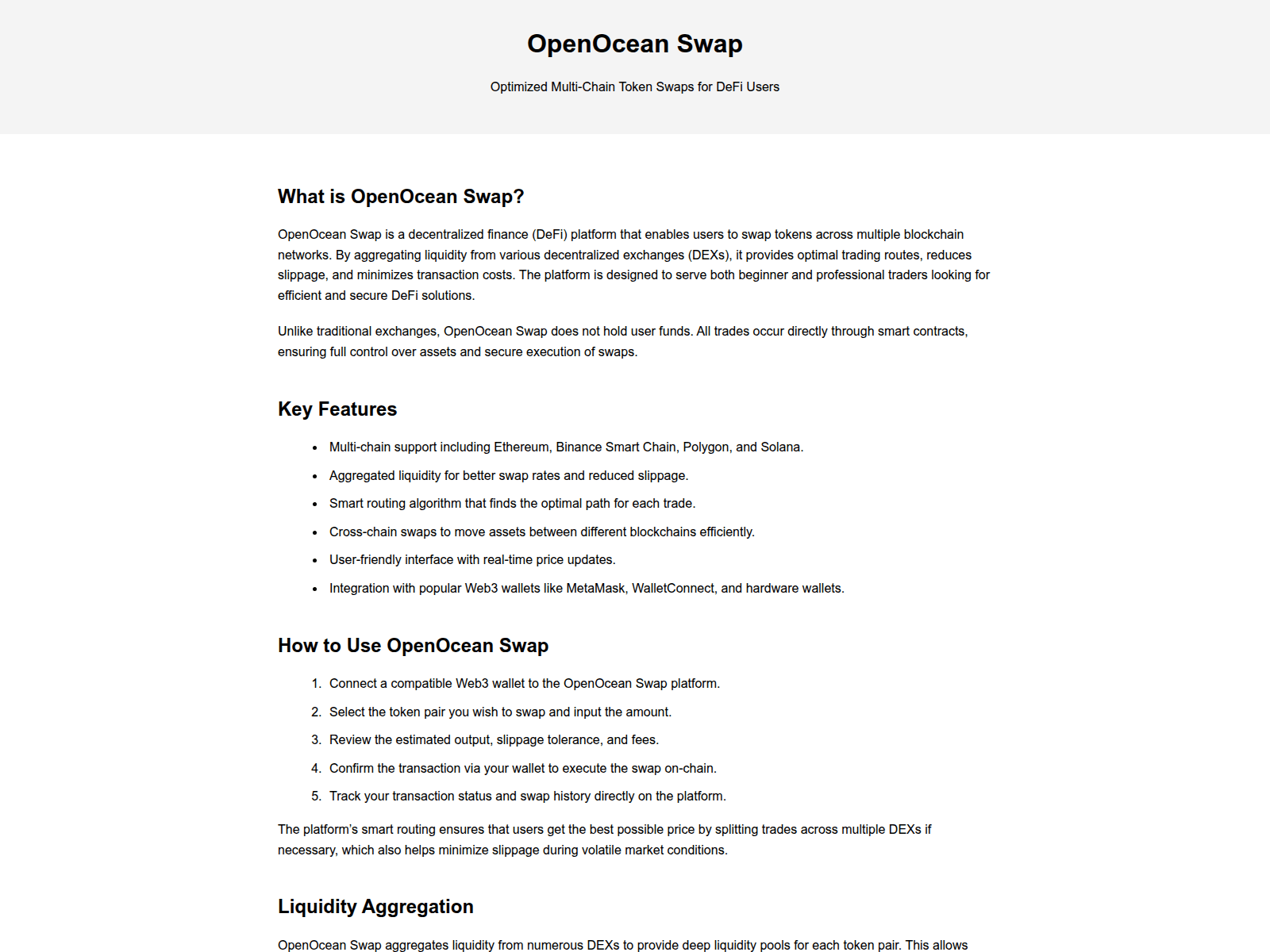 Screenshot of openocean-swap.pages.dev