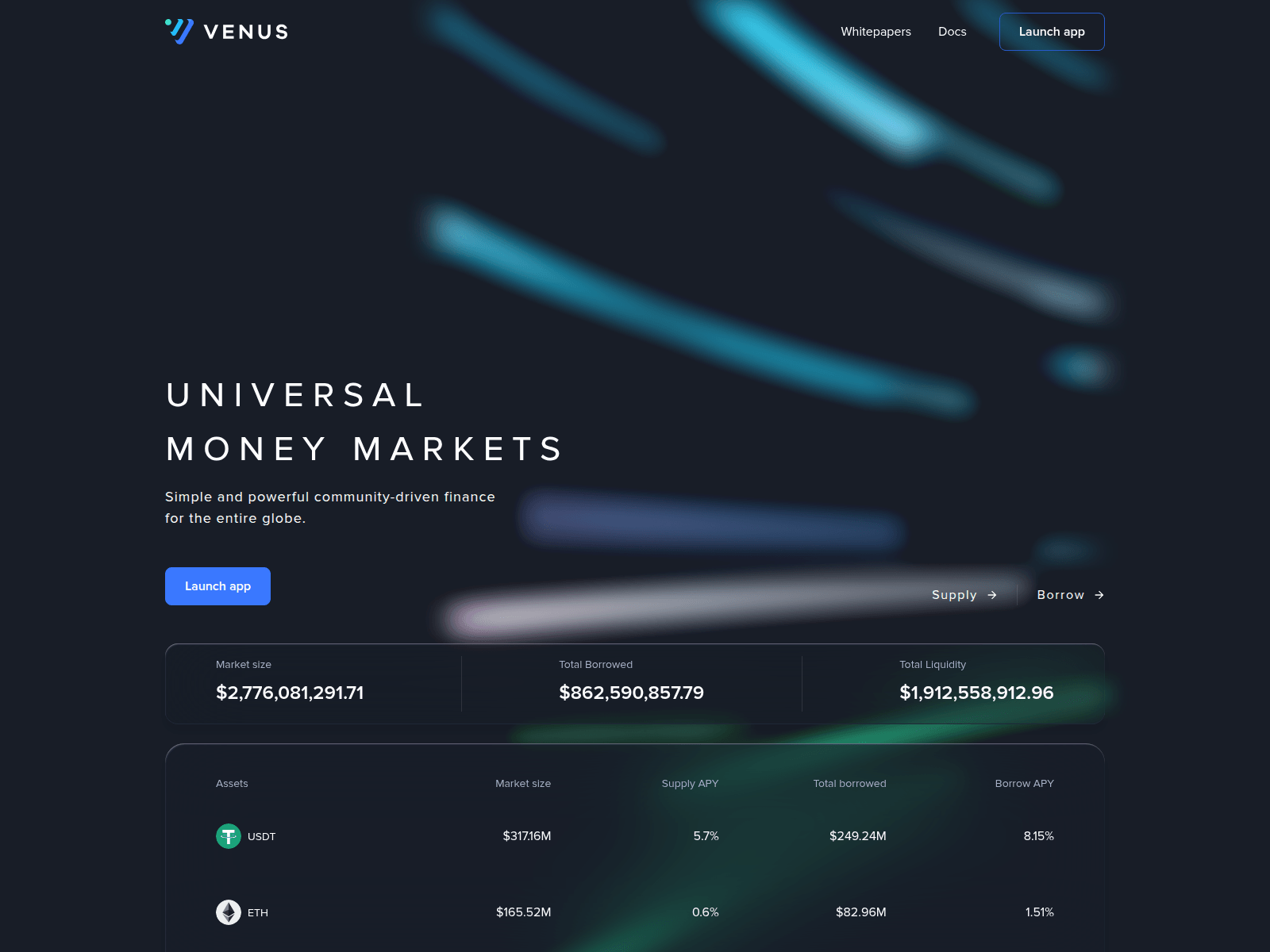 Screenshot of connection-venusprotocol.xyz