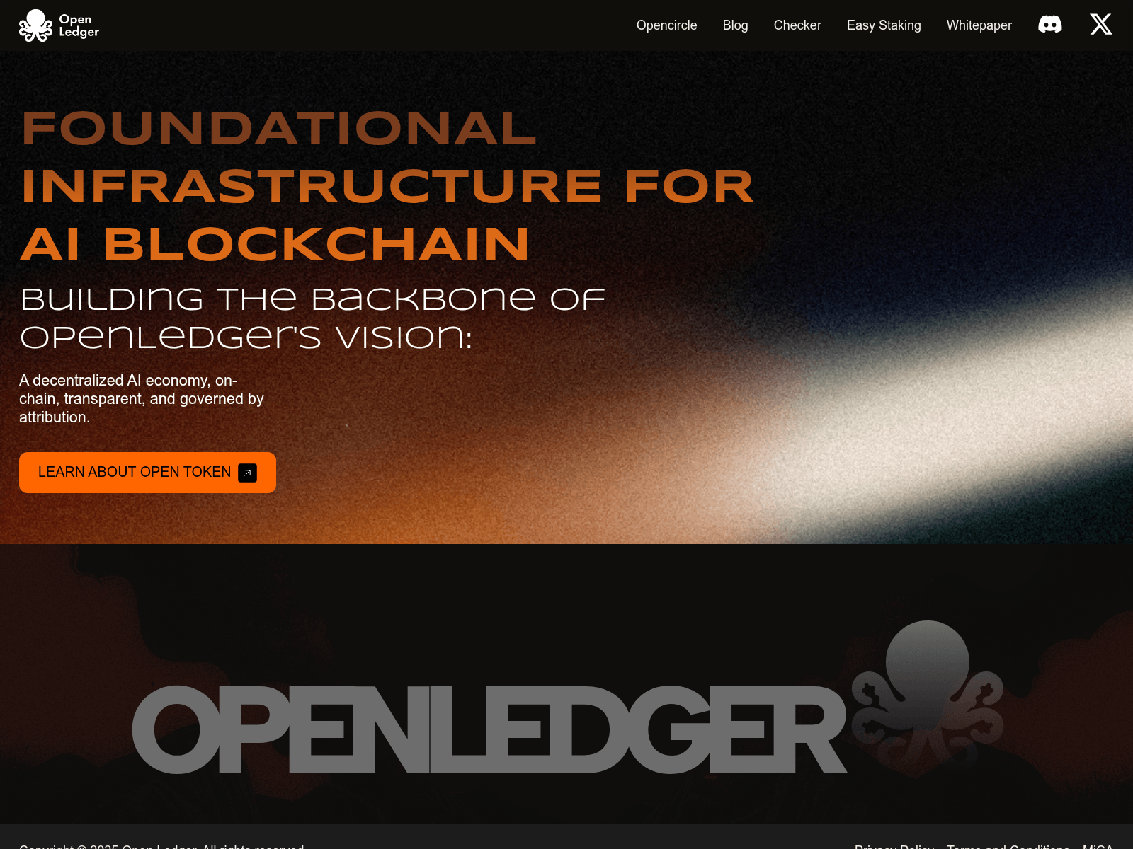 Screenshot of openledgerfoundation.com